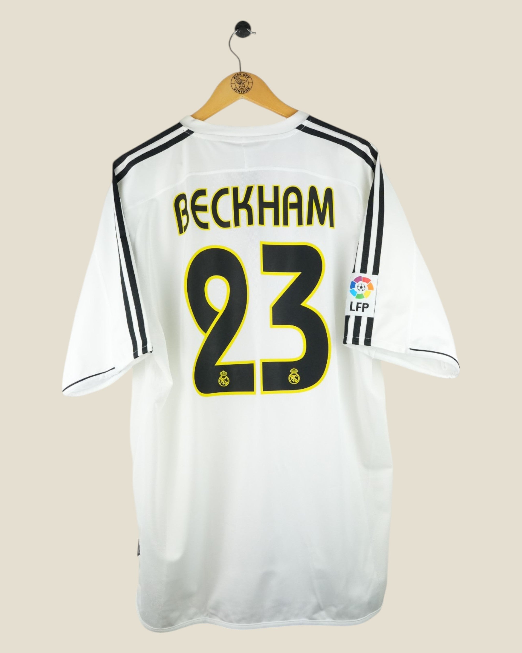 REAL MADRID 2003/04 BECKHAM HOME SHIRT BNWT (XL) ADIDAS