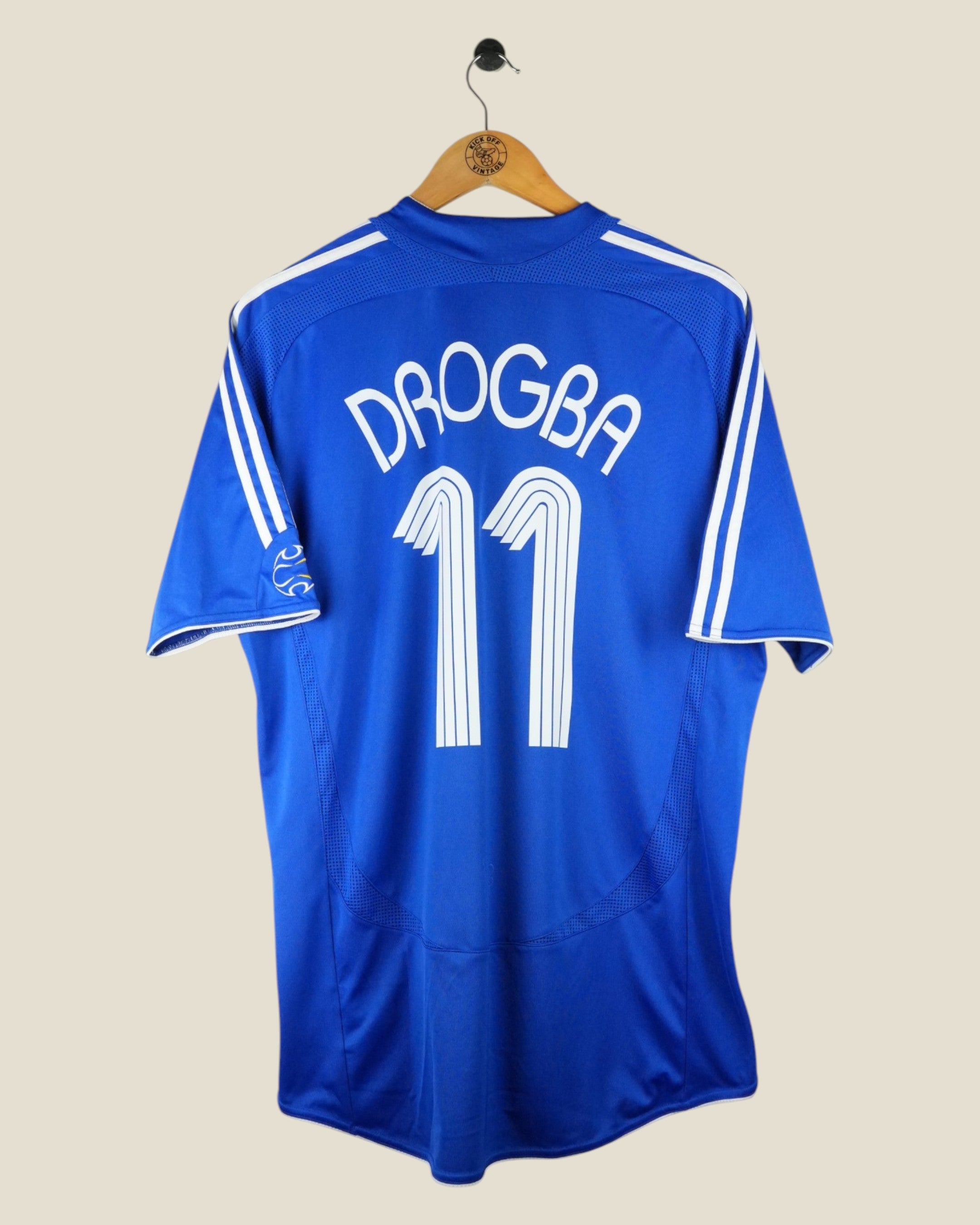 CHELSEA 2006/08 DROGBA HOME SHIRT (L) ADIDAS