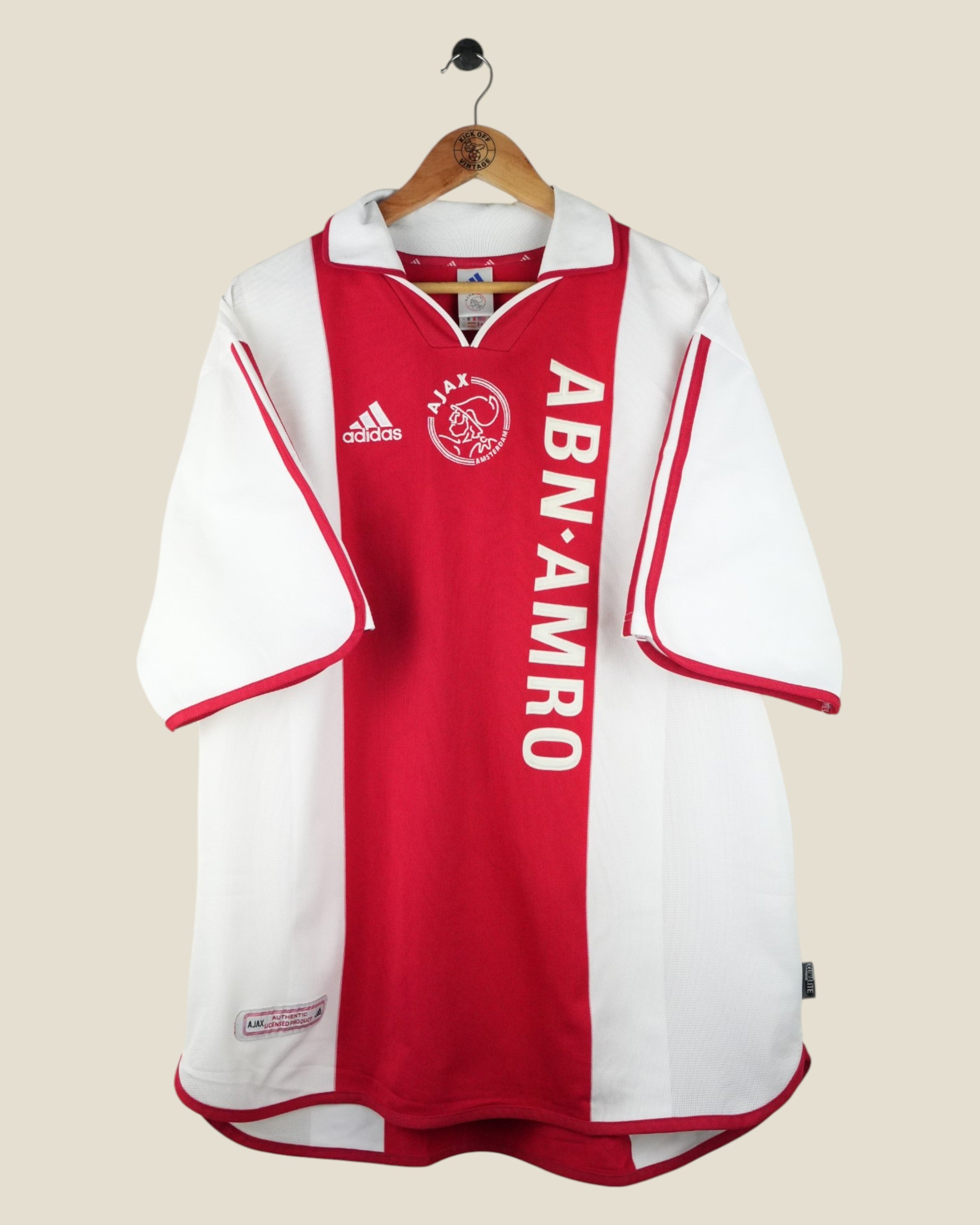 AJAX 2000/01 VAN DER VAART HOME SHIRT (XXL) ADIDAS