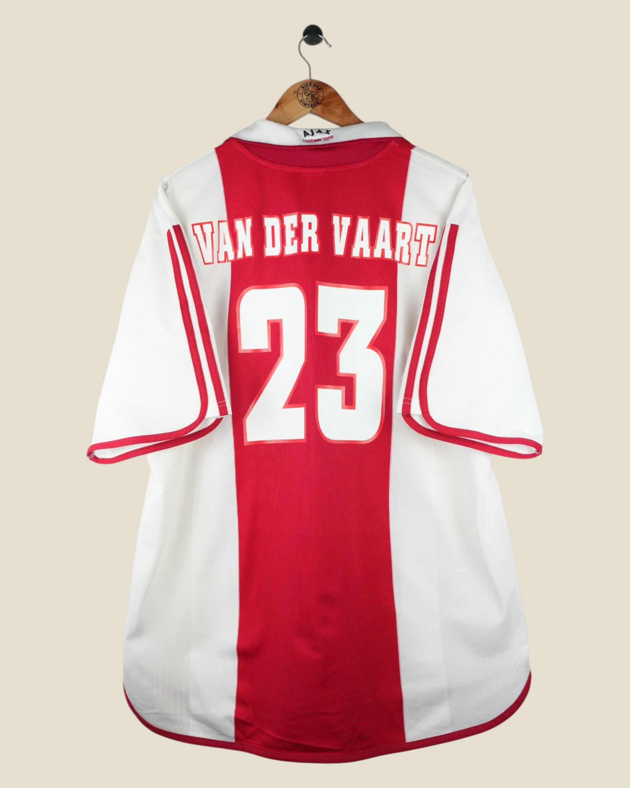 AJAX 2000/01 VAN DER VAART HOME SHIRT (XXL) ADIDAS