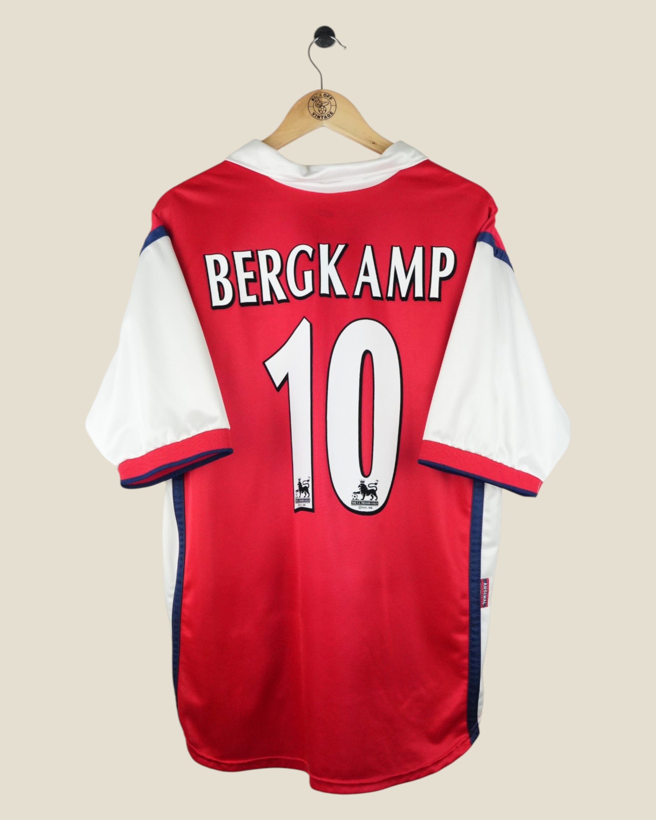 ARSENAL 1998/99 BERGKAMP HOME SHIRT (L) NIKE
