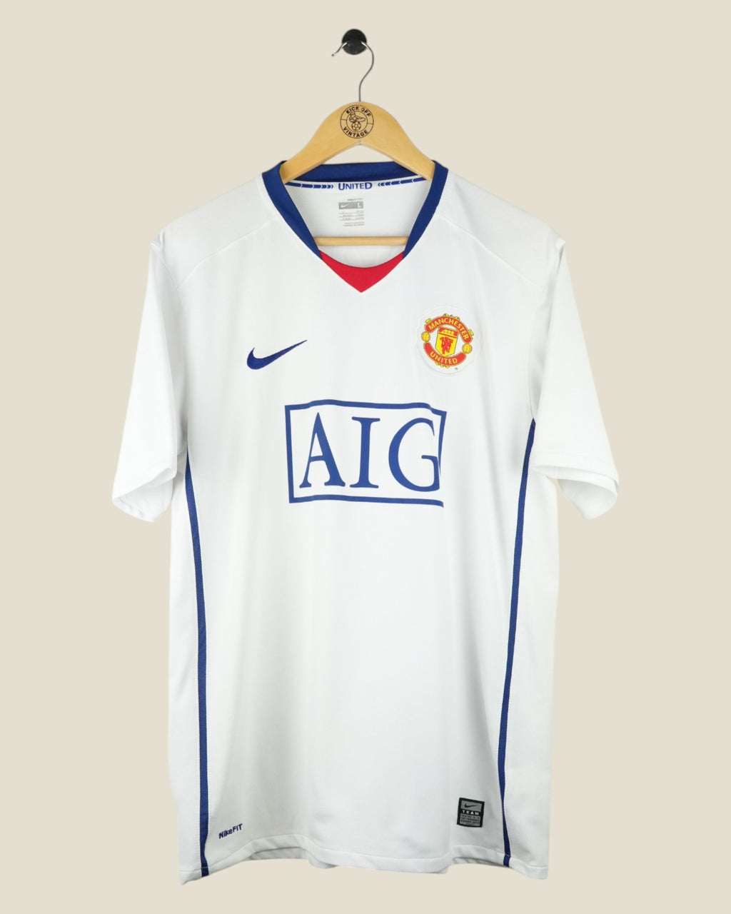 MANCHESTER UNITED 2008/09 RONALDO AWAY SHIRT (L) NIKE