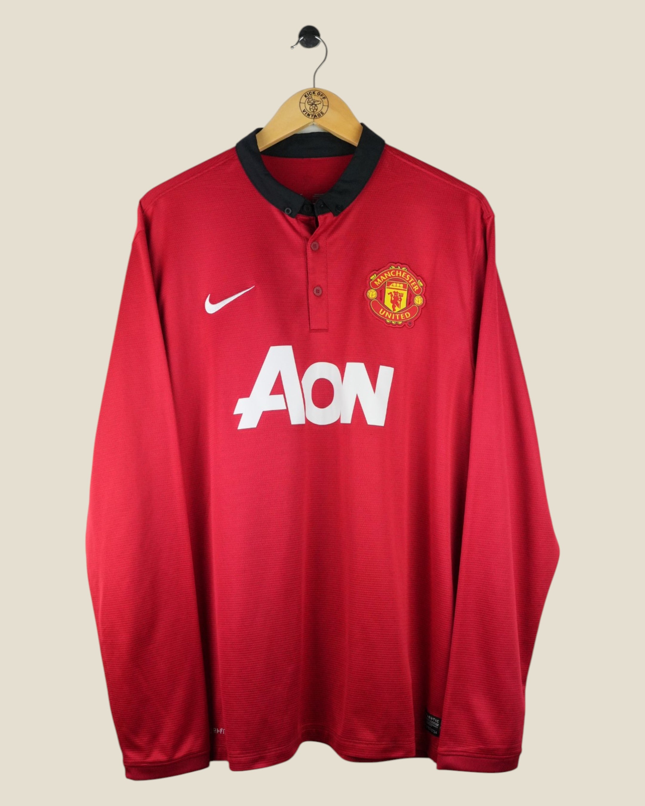 MANCHESTER UNITED 2013/14 VAN PERSIE HOME SHIRT L/S (XL) NIKE