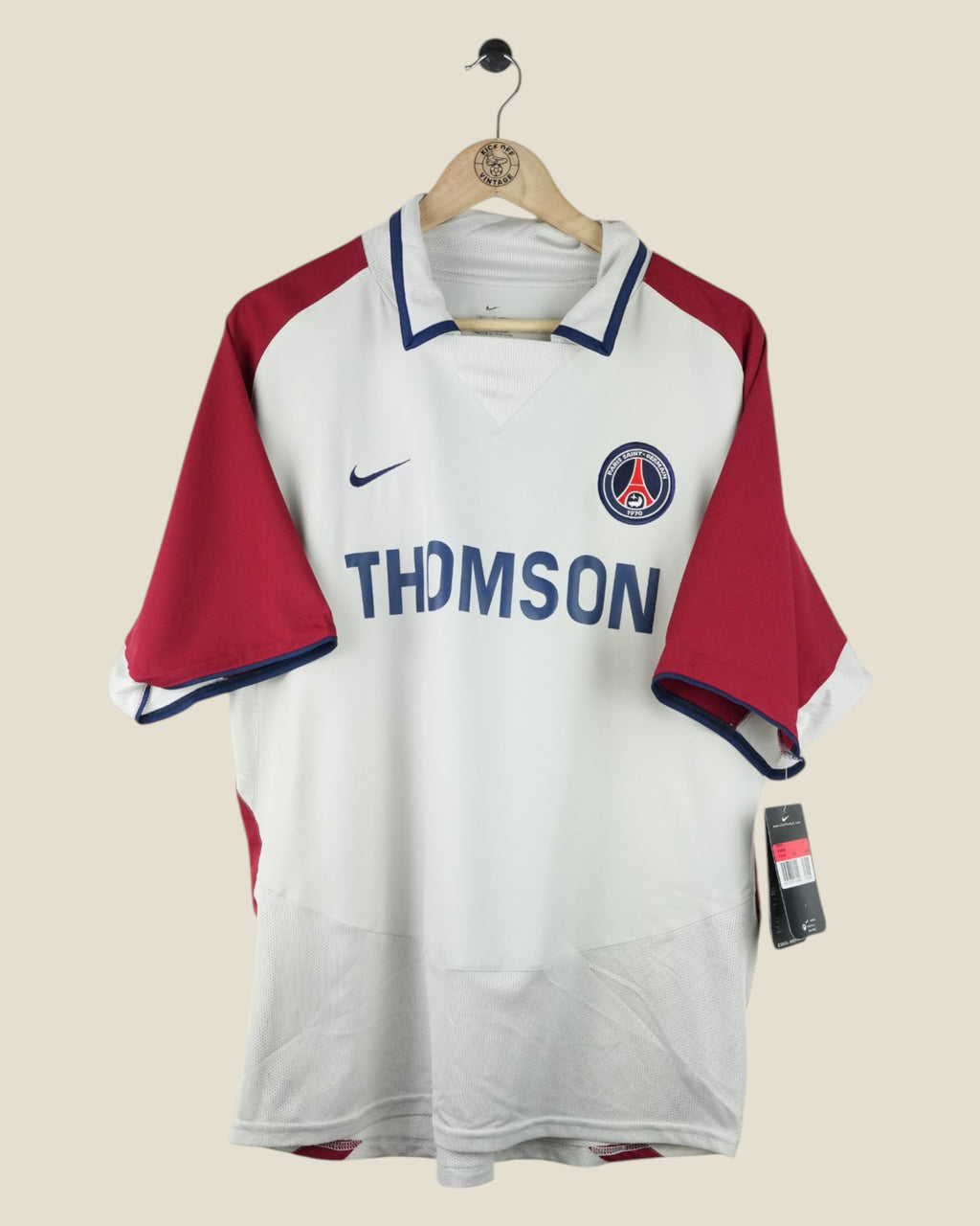 PARIS SAINT-GERMAIN 2003/04 HEINZE AWAY SHIRT BNWT (L) NIKE