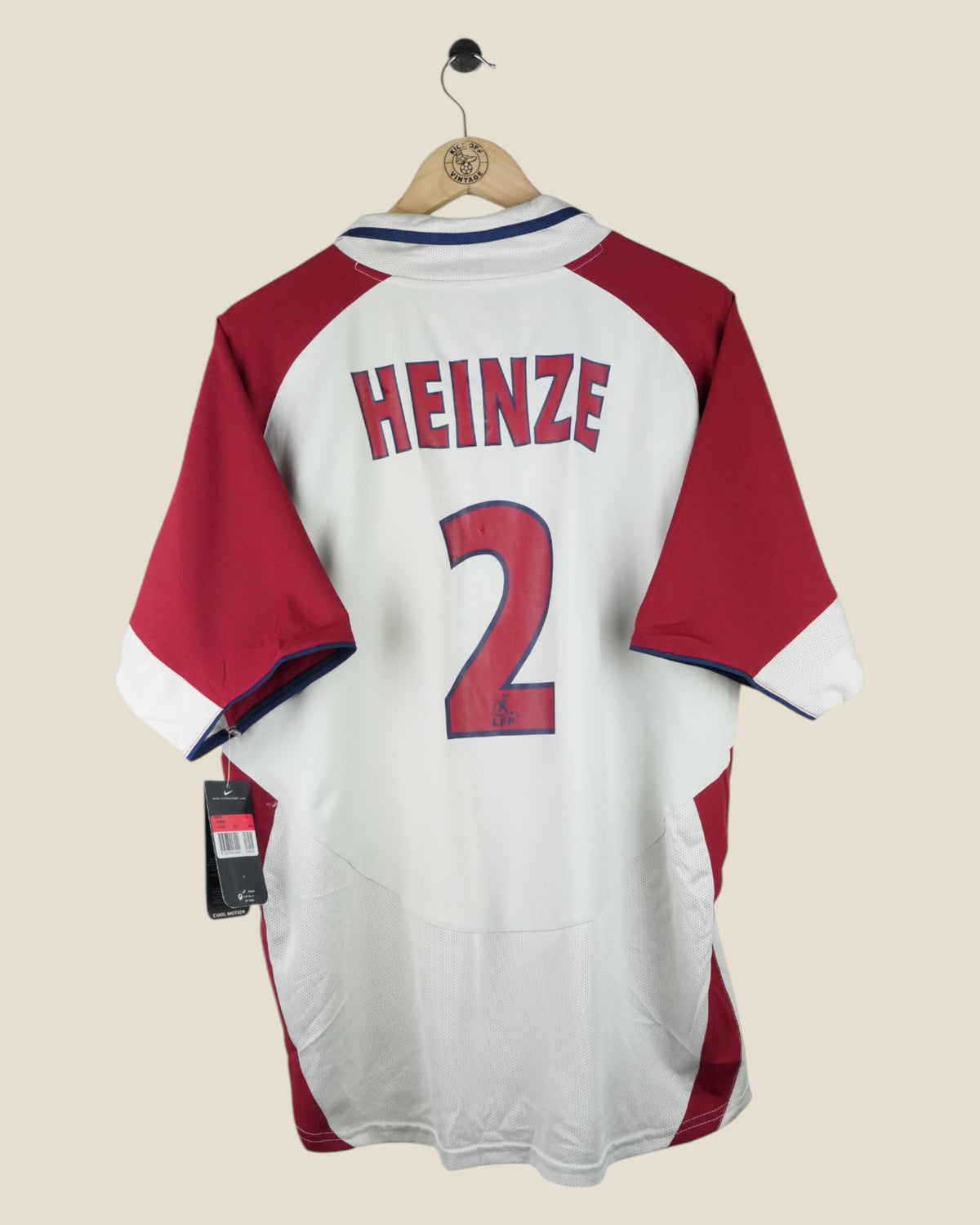 PARIS SAINT-GERMAIN 2003/04 HEINZE AWAY SHIRT BNWT (L) NIKE