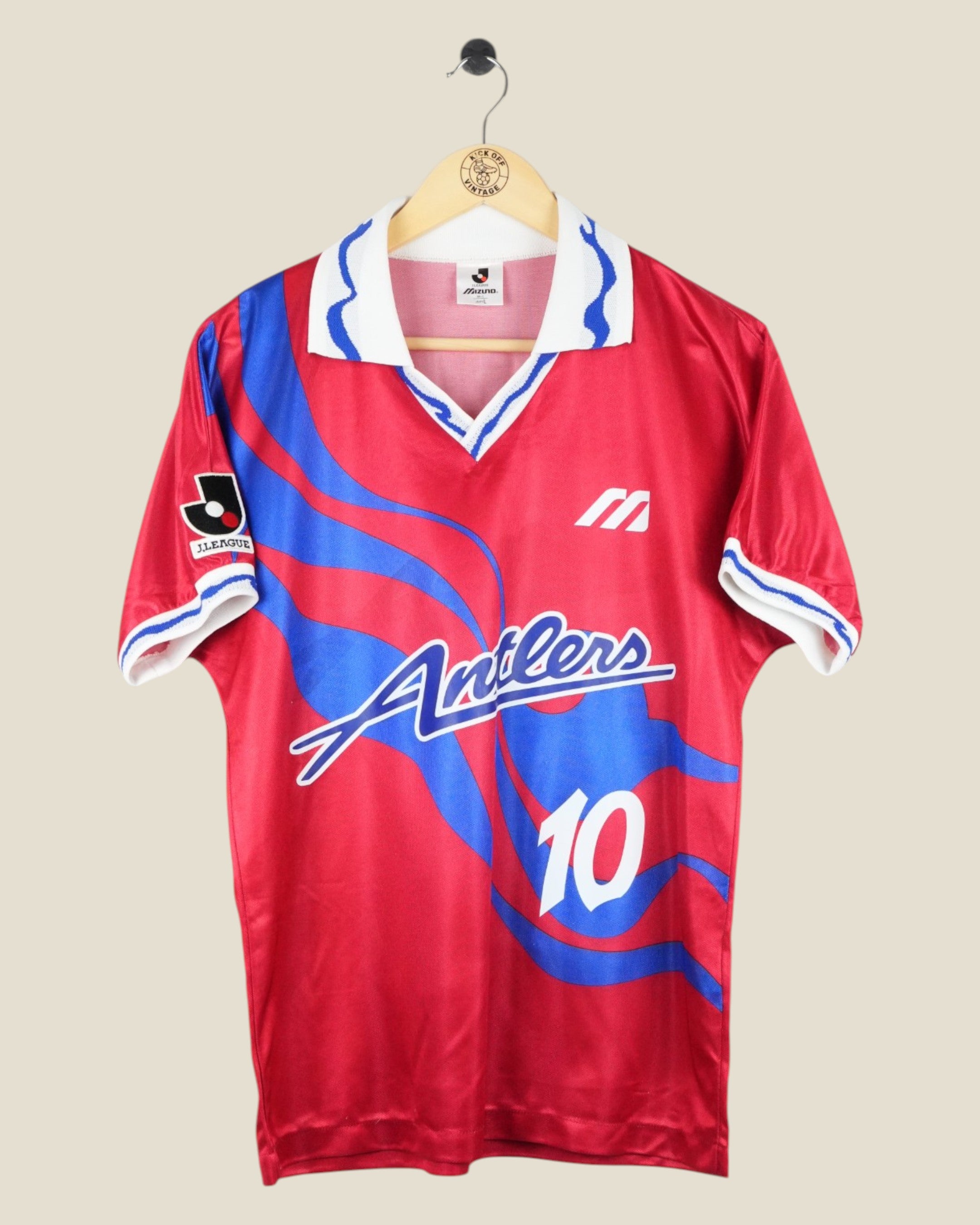 KASHIMA ANTLERS 1993/94 #10 HOME SHIRT J-LEAGUE (M/L) ENNERRE