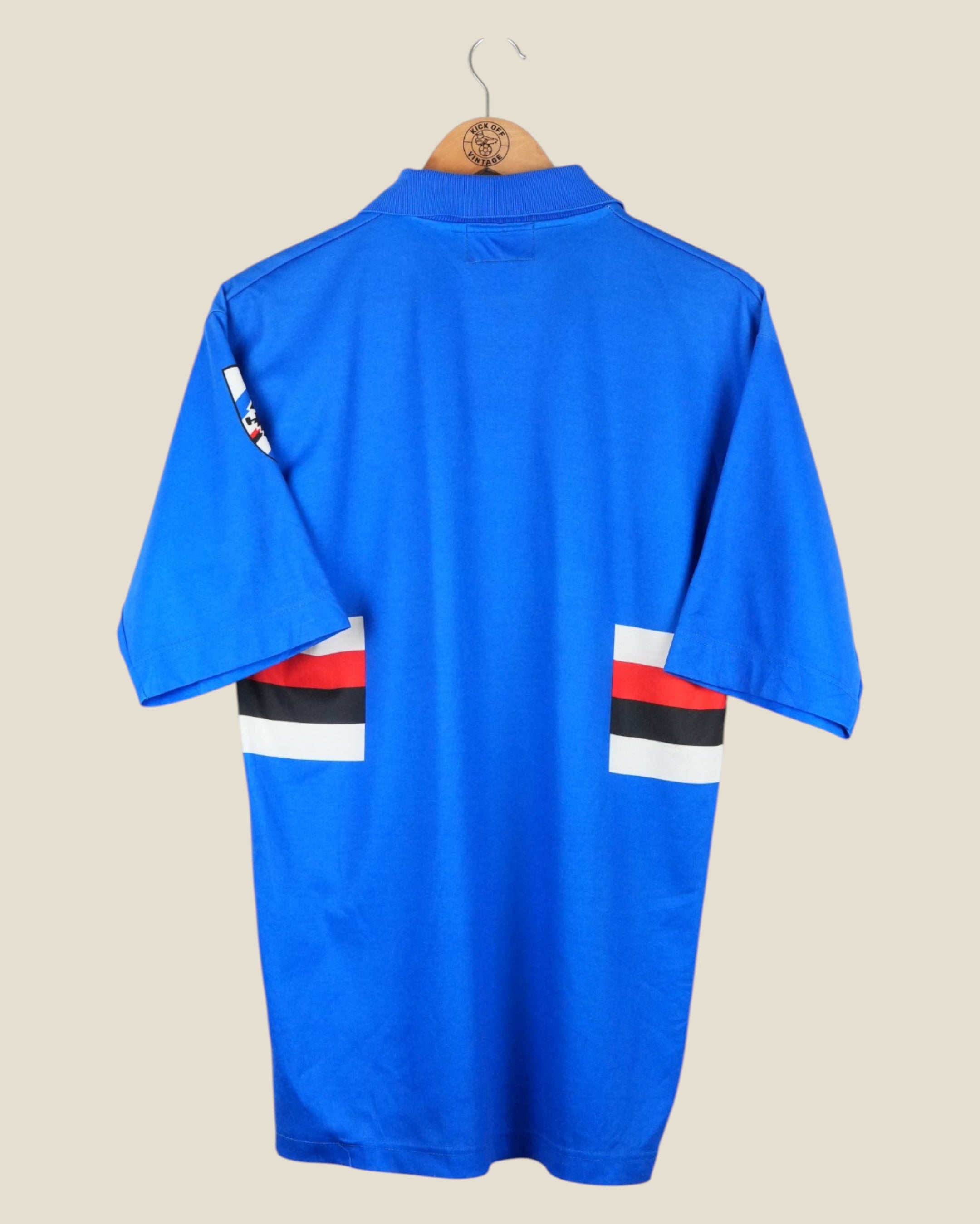SAMPDORIA 1992/94 HOME SHIRT (L) ASICS