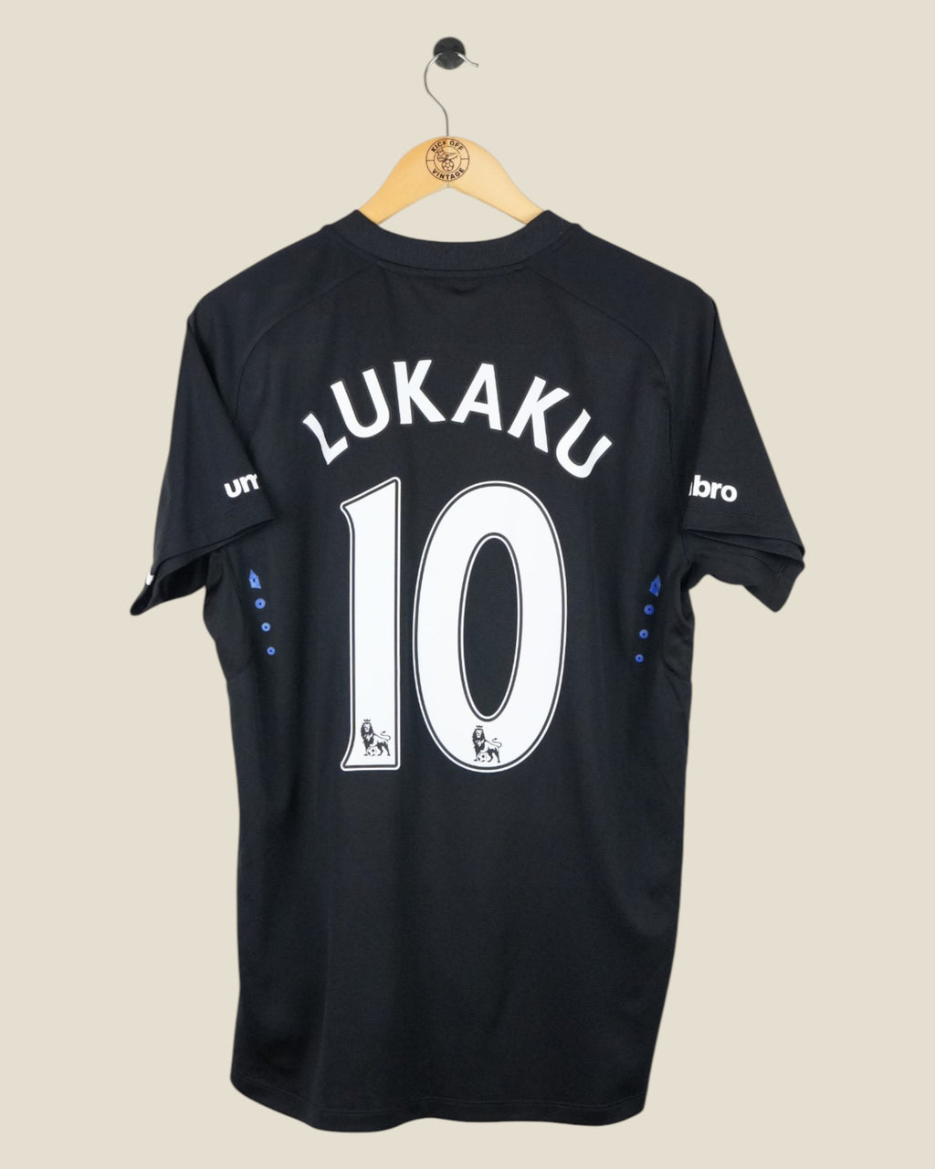 EVERTON 2014/15 LUKAKU AWAY SHIRT (M) UMBRO