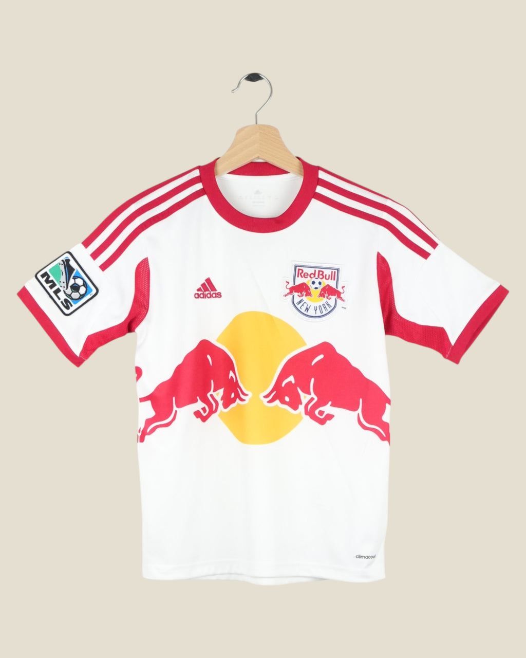 NEW YORK RED BULLS 2013 HOME SHIRT (KIDS S) ADIDAS