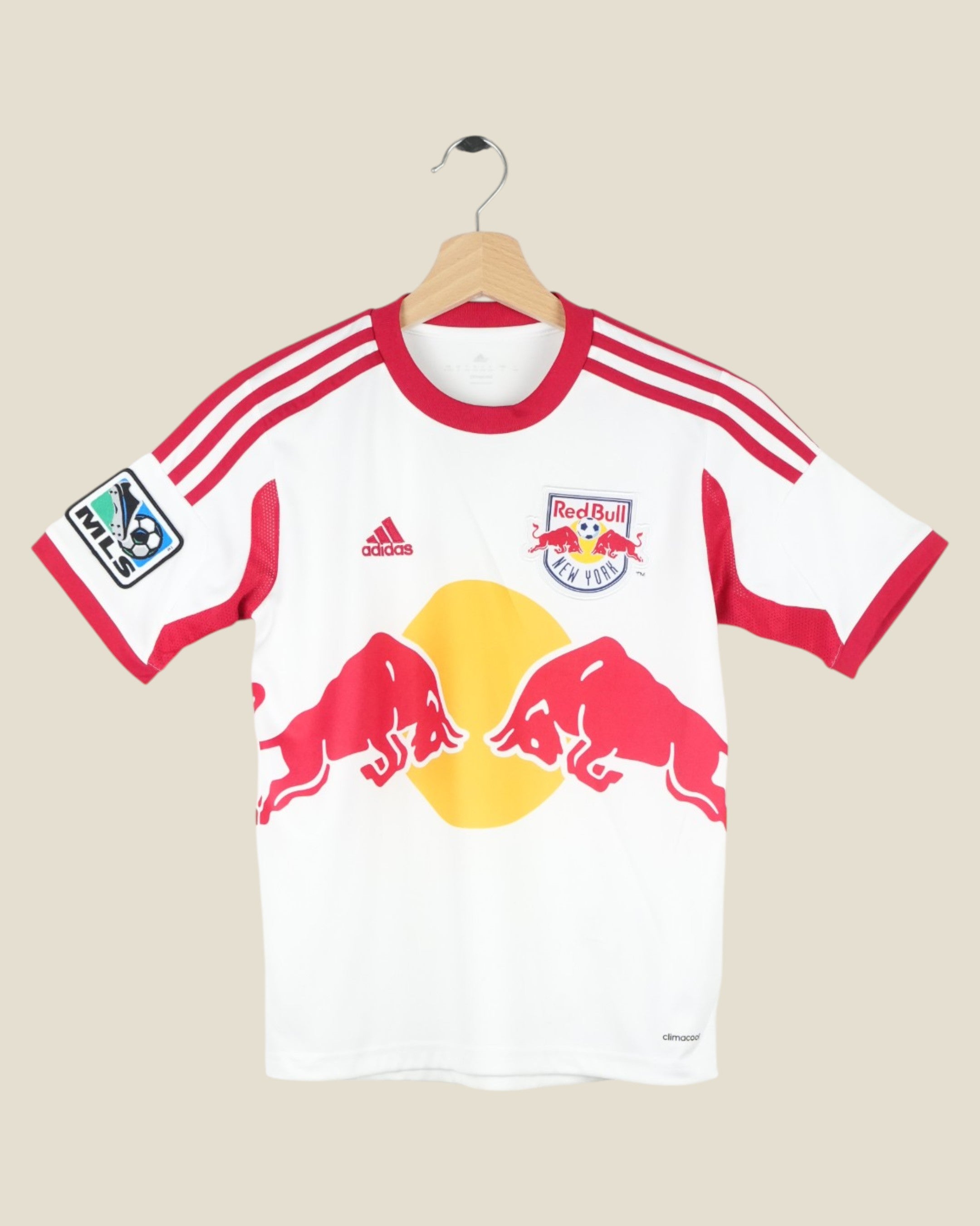 NEW YORK RED BULLS 2013 HOME SHIRT (KIDS S) ADIDAS