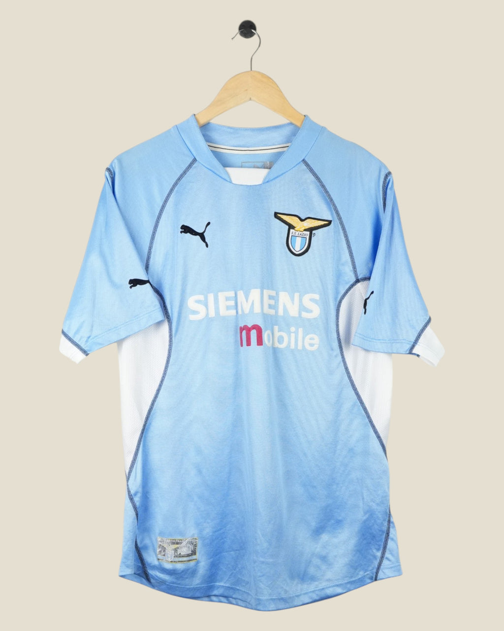 LAZIO 2001/02 LIVERANI HOME SHIRT (L) PUMA