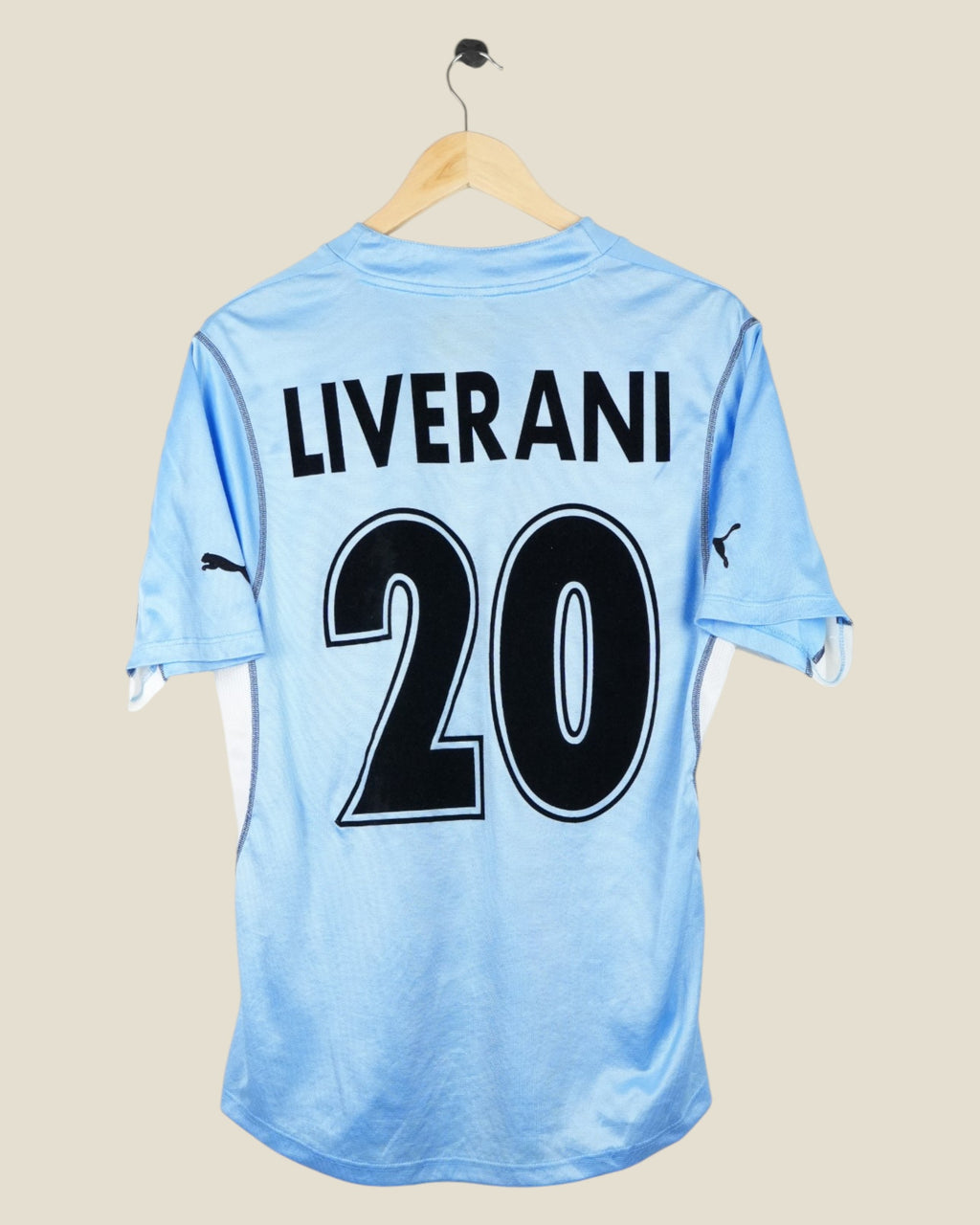 LAZIO 2001/02 LIVERANI HOME SHIRT (L) PUMA