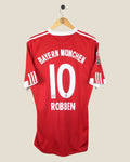BAYERN MUNICH 2009/10 ROBBEN HOME SHIRT BUNDESLIGA (L) ADIDAS