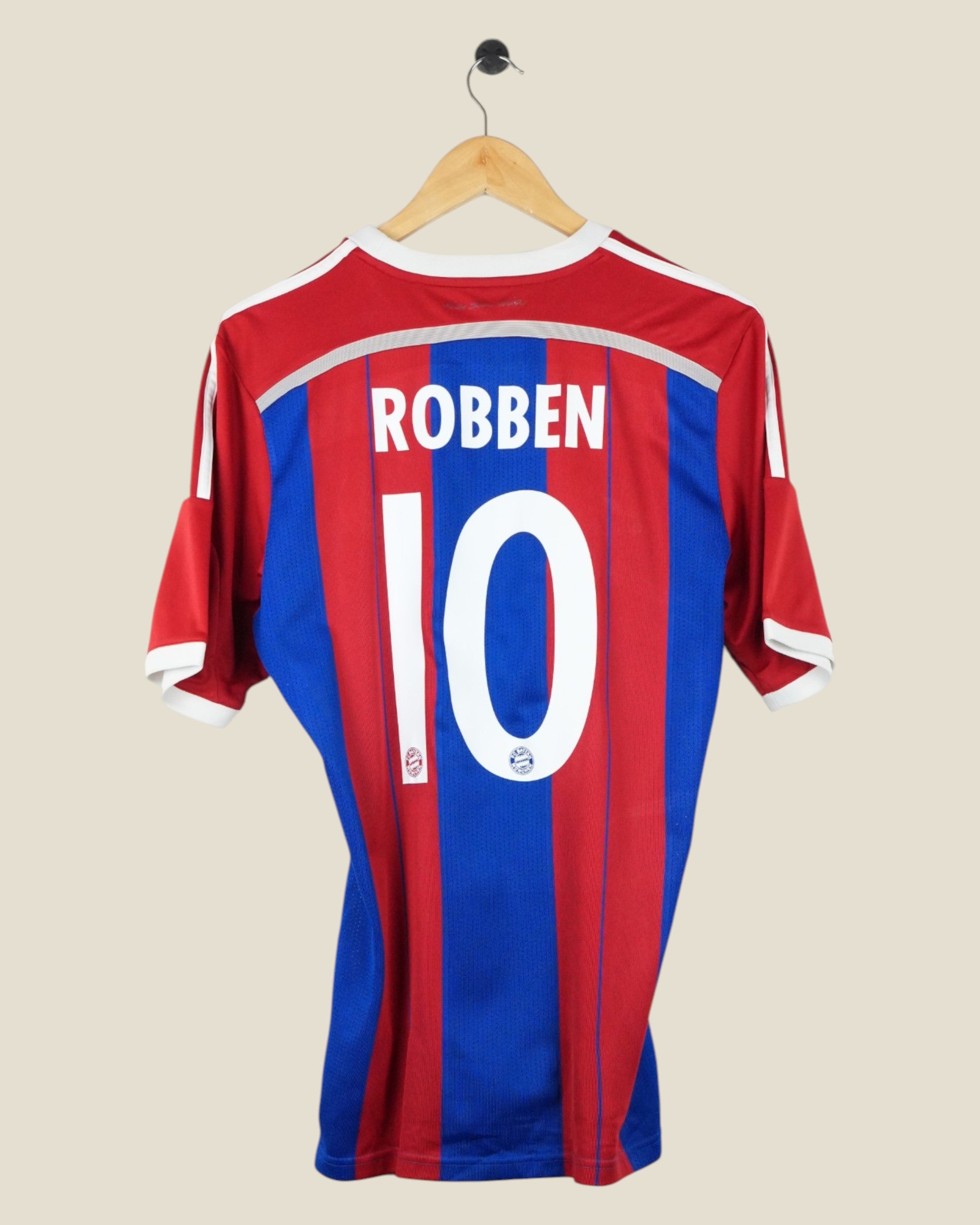 BAYERN MUNICH 2014/15 ROBBEN HOME SHIRT (M) ADIDAS