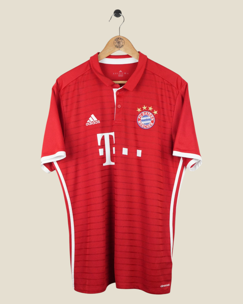 BAYERN MUNICH 2016/17 HUMMELS HOME SHIRT (XL) ADIDAS