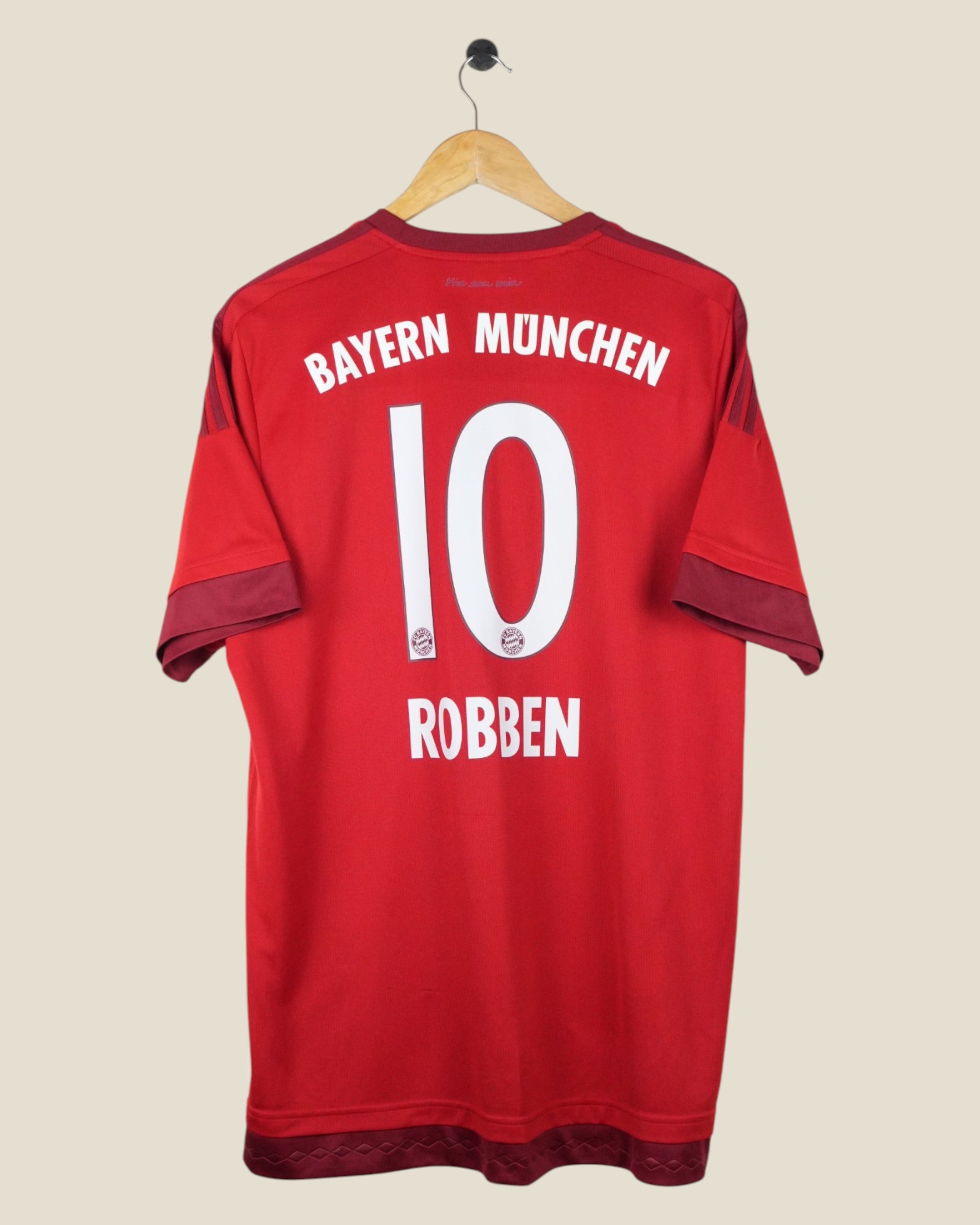 BAYERN MUNICH 2015/16 ROBBEN HOME SHIRT (XL) ADIDAS