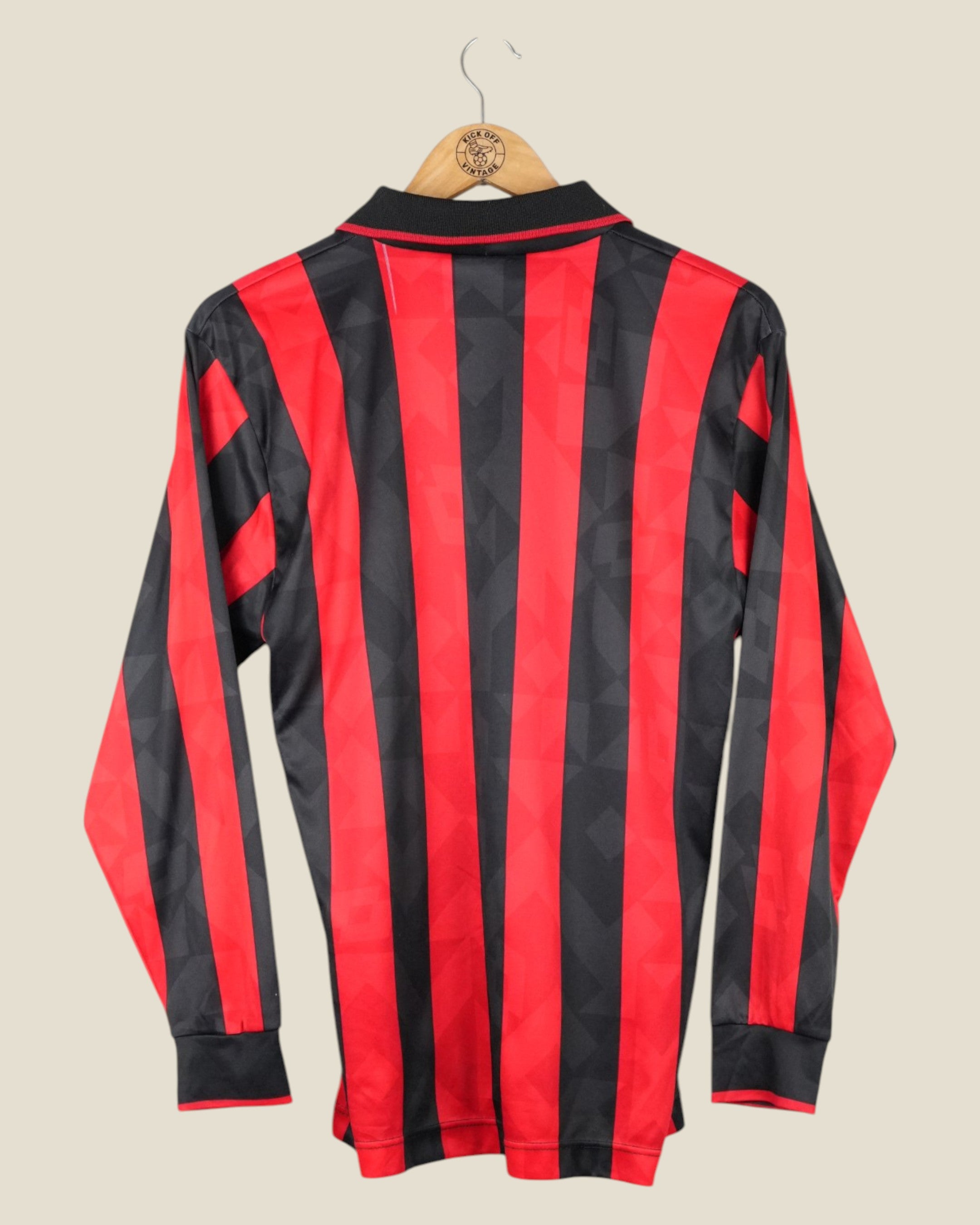 AC MILAN 1993/94 HOME SHIRT L/S (S/M) LOTTO