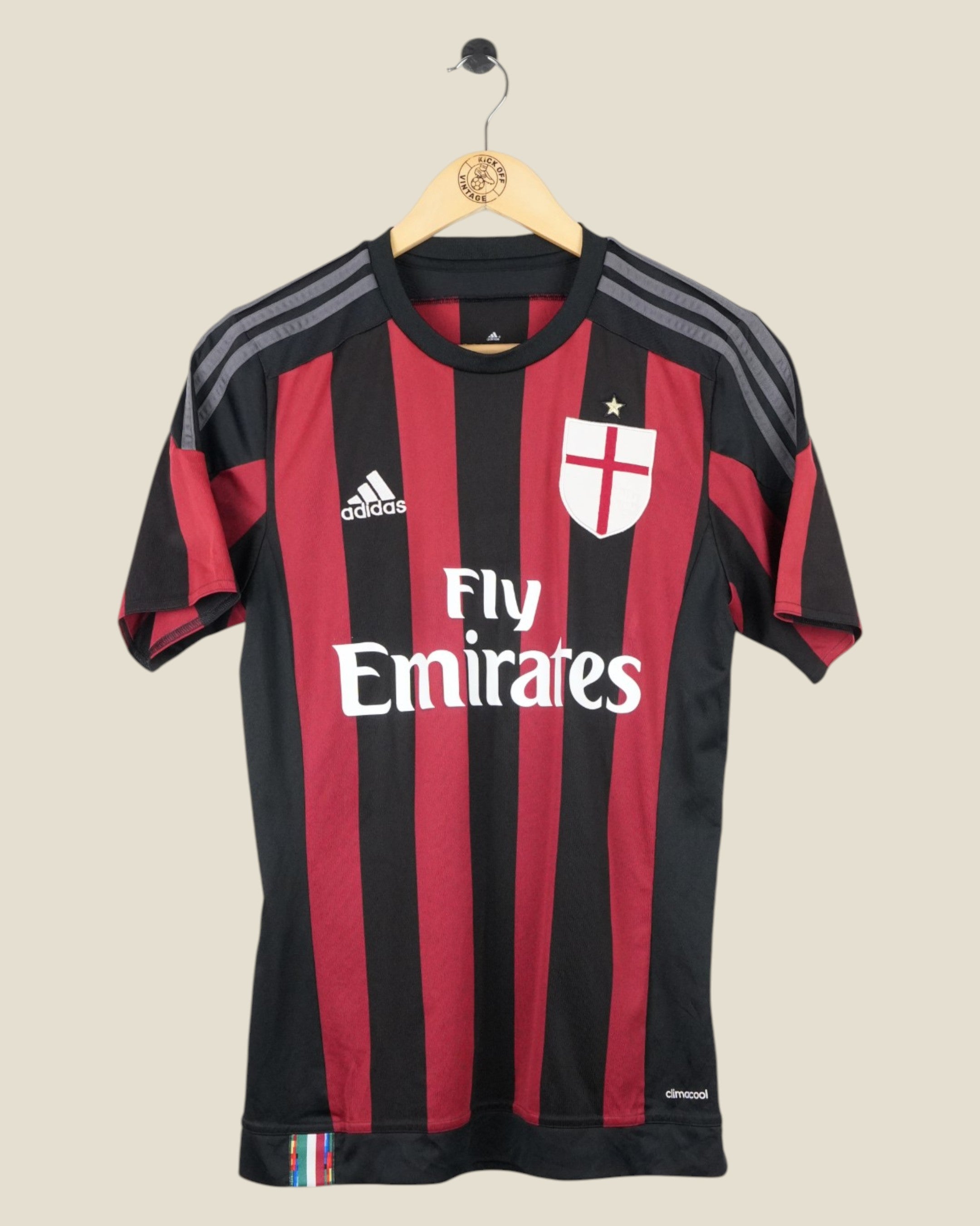 AC MILAN 2015/16 BALOTELLI HOME SHIRT (S) ADIDAS
