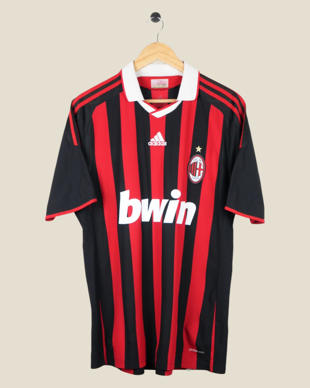 AC MILAN 2009/10 RONALDINHO HOME SHIRT (L) ADIDAS