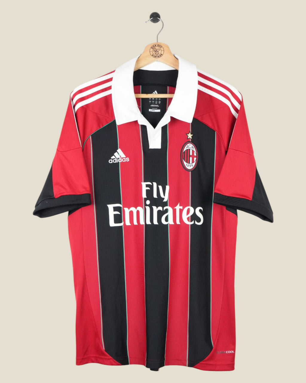 AC MILAN 2012/13 BALOTELLI HOME SHIRT (L) ADIDAS