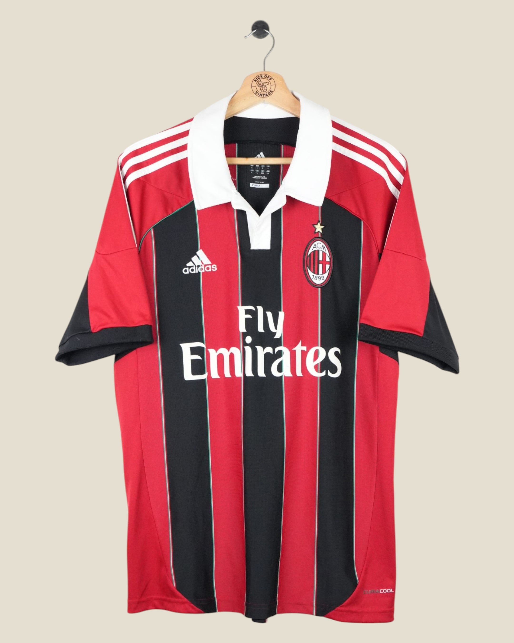 AC MILAN 2012/13 BALOTELLI HOME SHIRT (L) ADIDAS