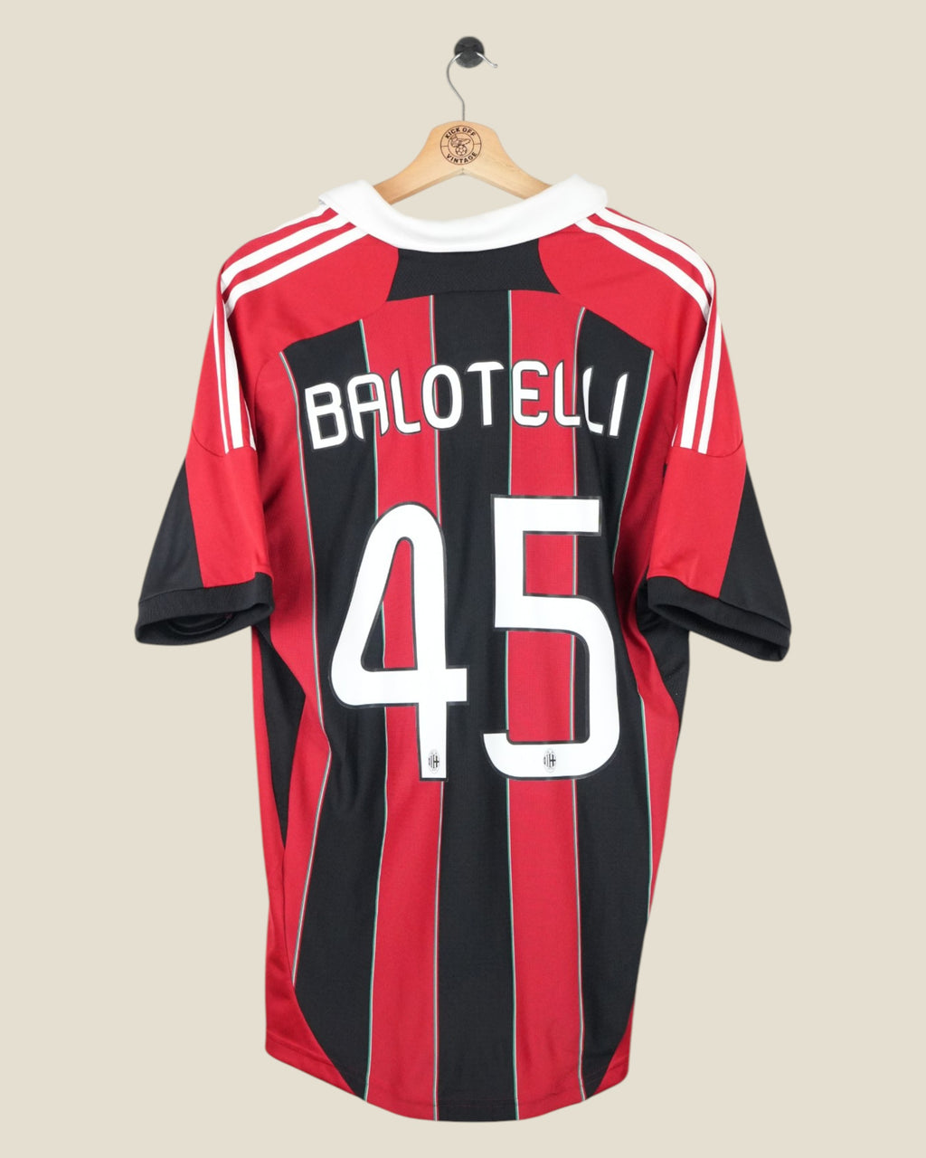 AC MILAN 2012/13 BALOTELLI HOME SHIRT (L) ADIDAS