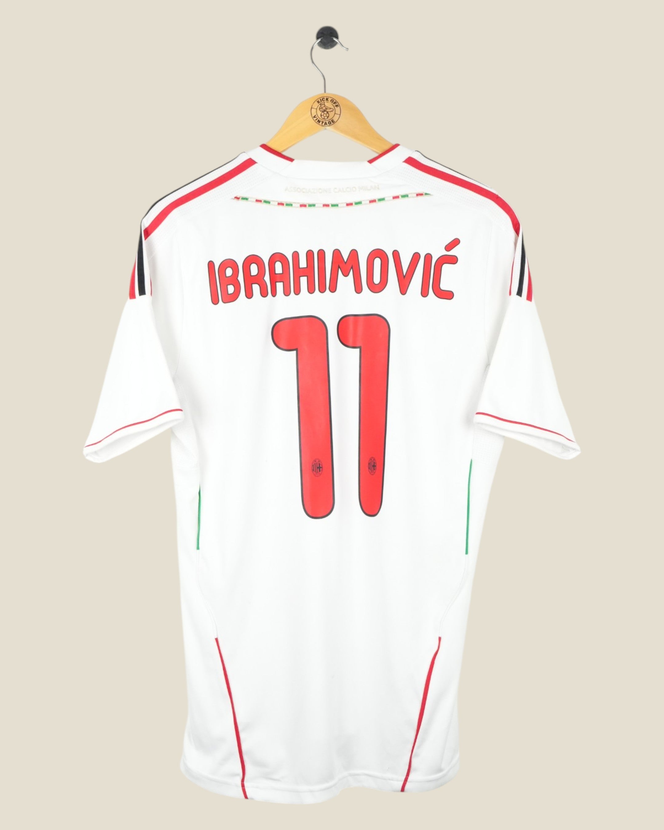 AC MILAN 2011/12 IBRAHIMOVIC AWAY SHIRT (M) ADIDAS