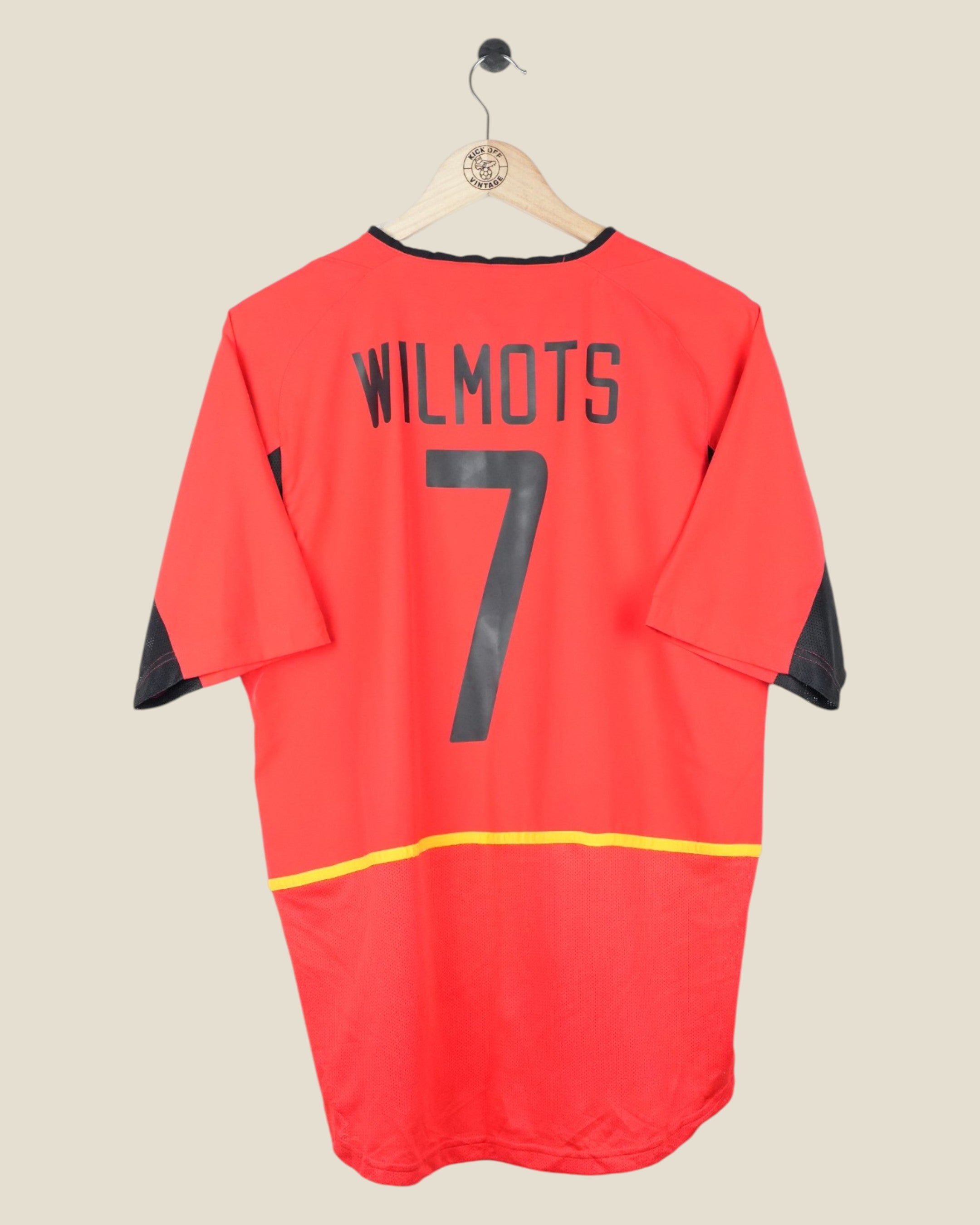 BELGIUM 2002 WILMOTS HOME SHIRT (M) NIKE