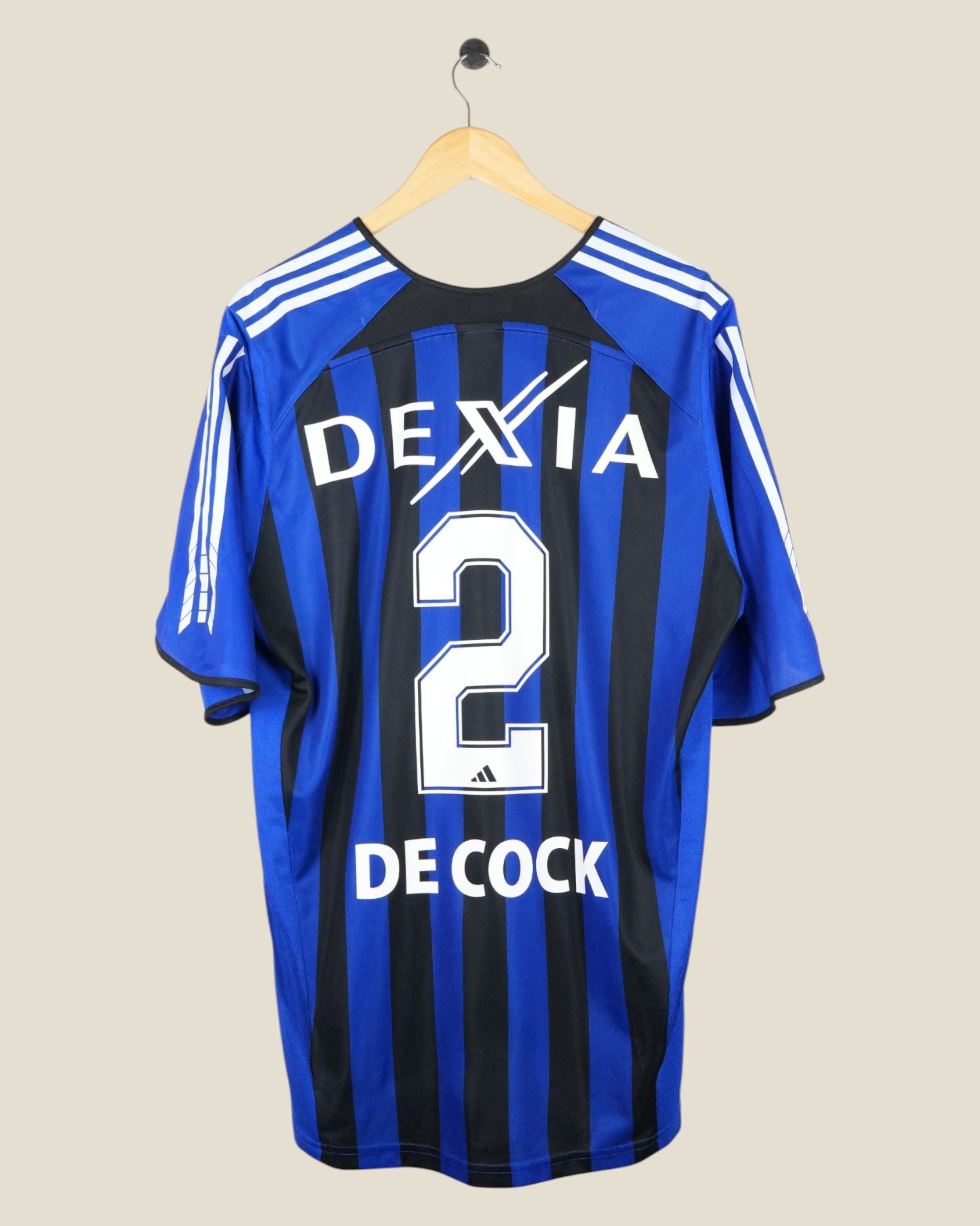 CLUB BRUGGE 2005/06 DE COCK HOME SHIRT (XL) ADIDAS