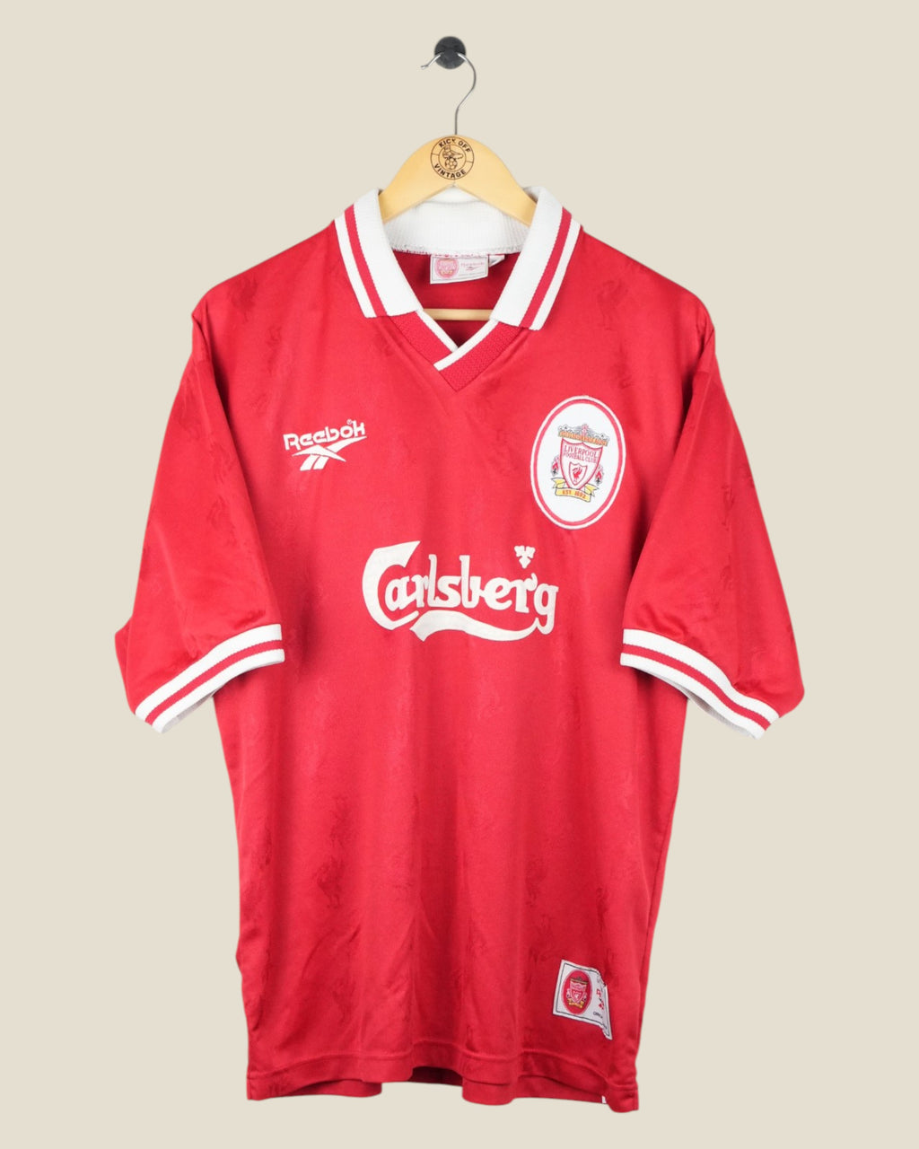 LIVERPOOL 1996/97 MCMANAMAN HOME SHIRT (L) REEBOK