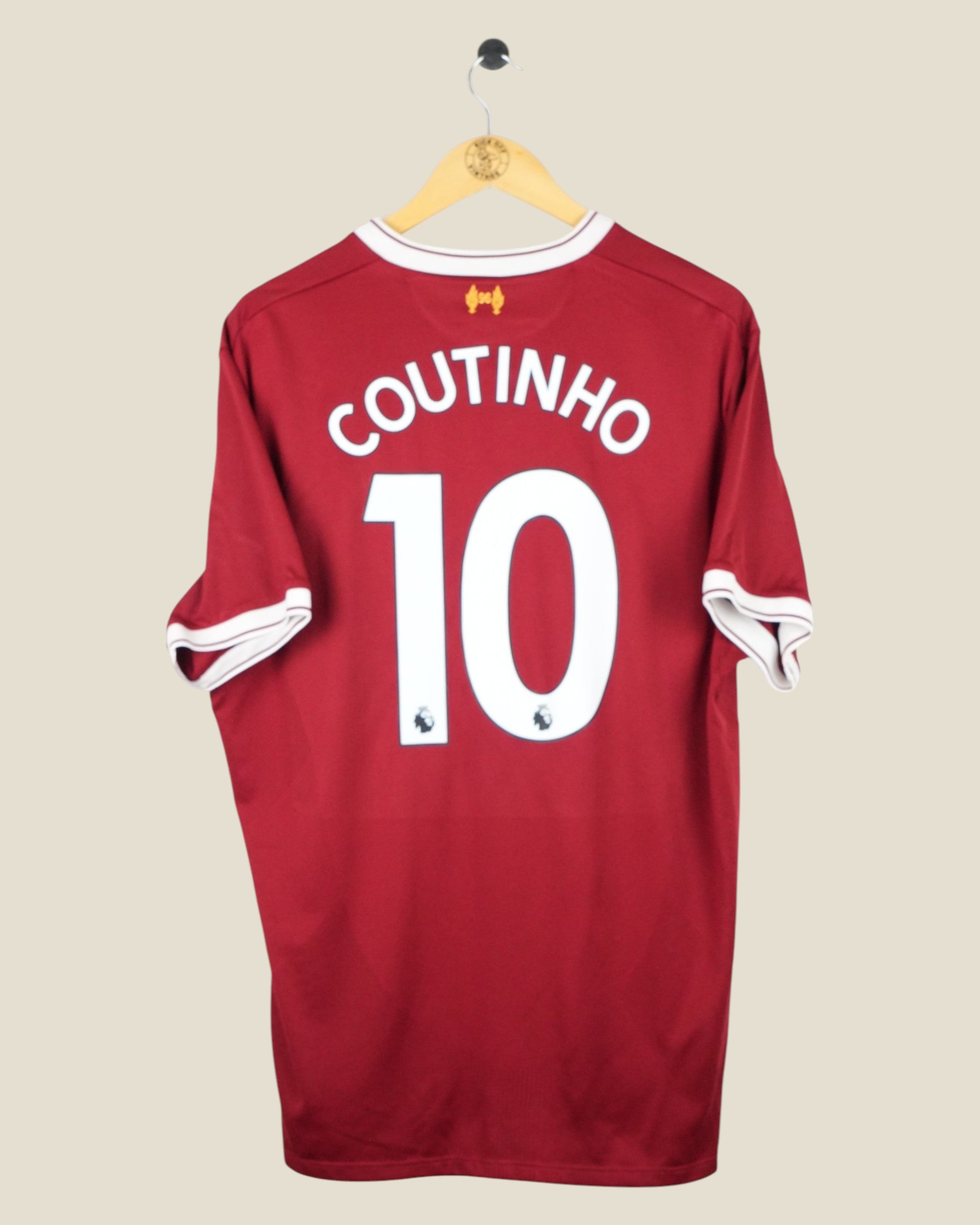 LIVERPOOL 2017/18 COUTINHO HOME SHIRT (L) NEW BALANCE