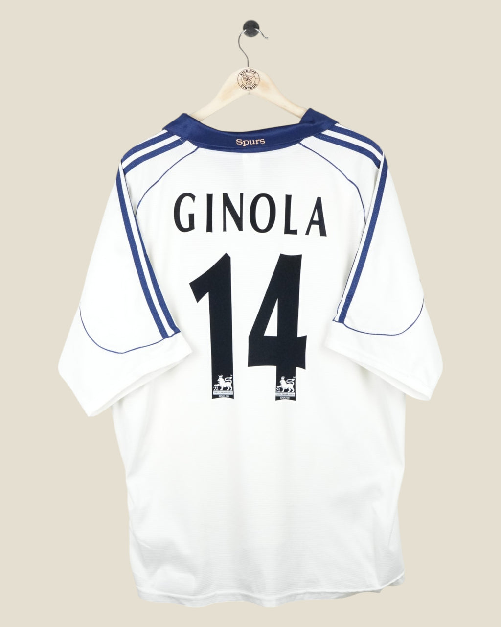 TOTTENHAM HOTSPUR 1999/01 GINOLA HOME SHIRT (XXL) ADIDAS