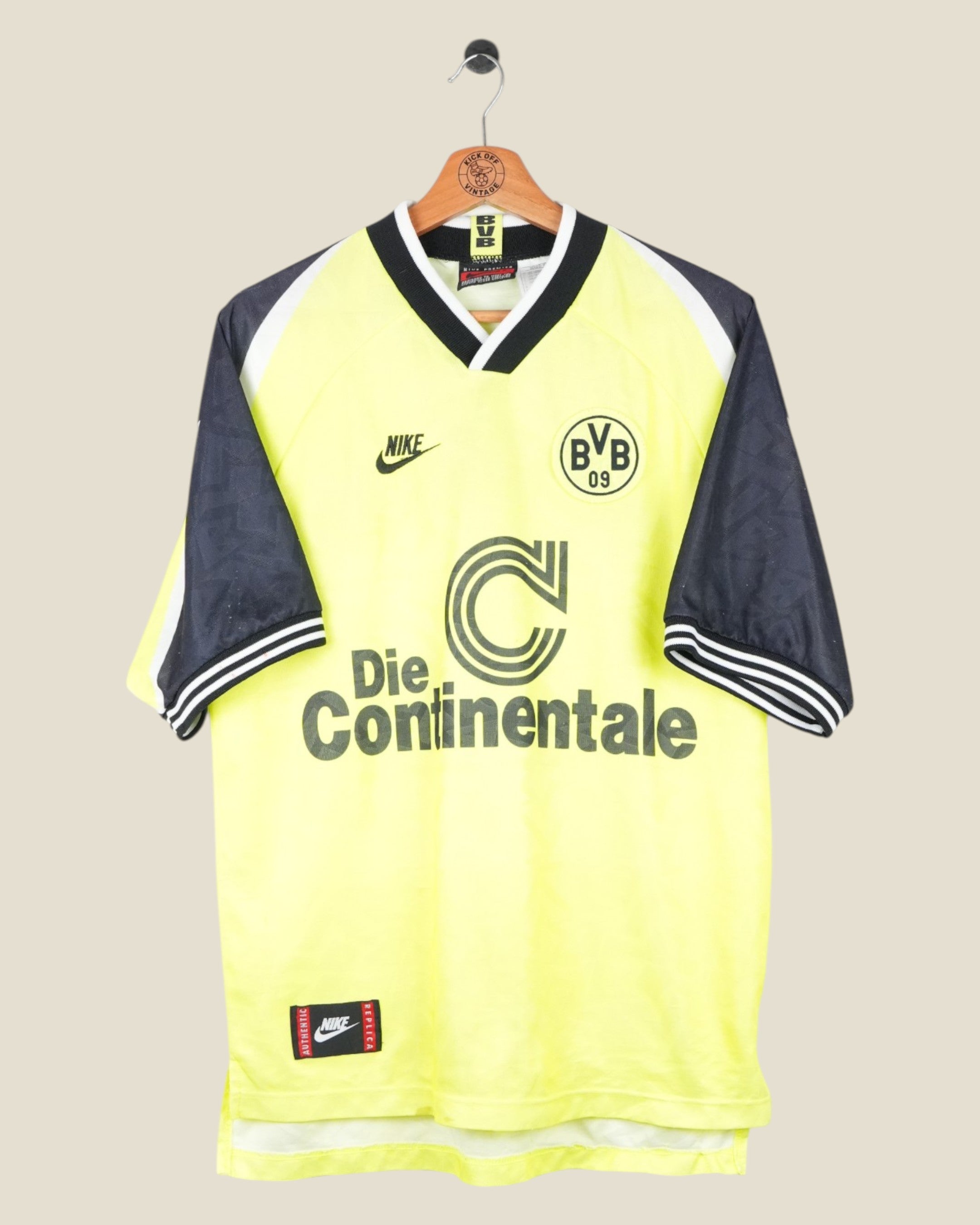 BORUSSIA DORTMUND 1995/96 HOME SHIRT (M) NIKE