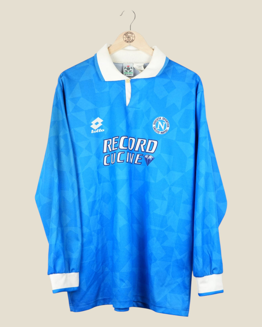 NAPOLI 1994/96 HOME SHIRT L/S (XL) LOTTO