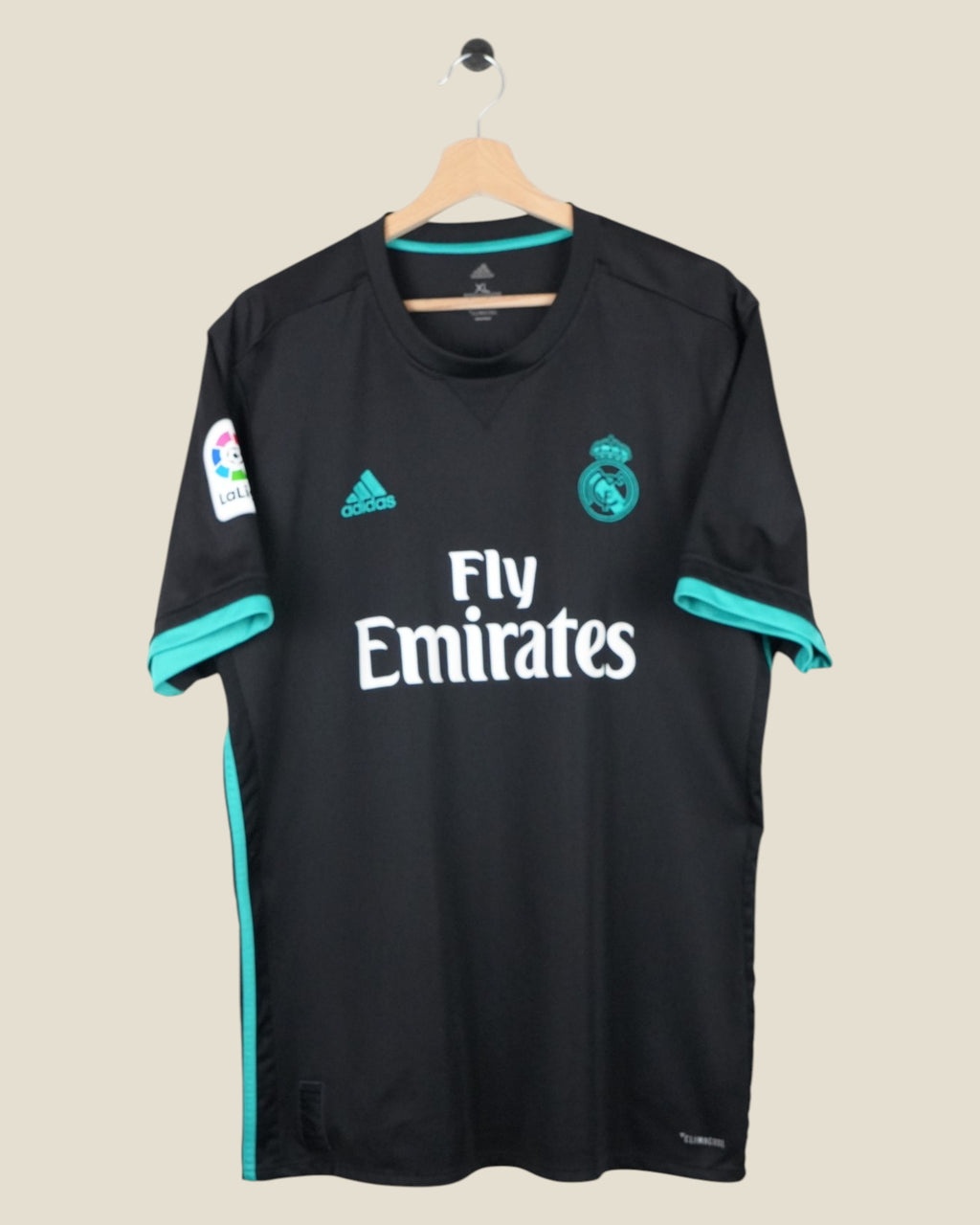 REAL MADRID 2017/18 VARANE AWAY SHIRT (XL) ADIDAS