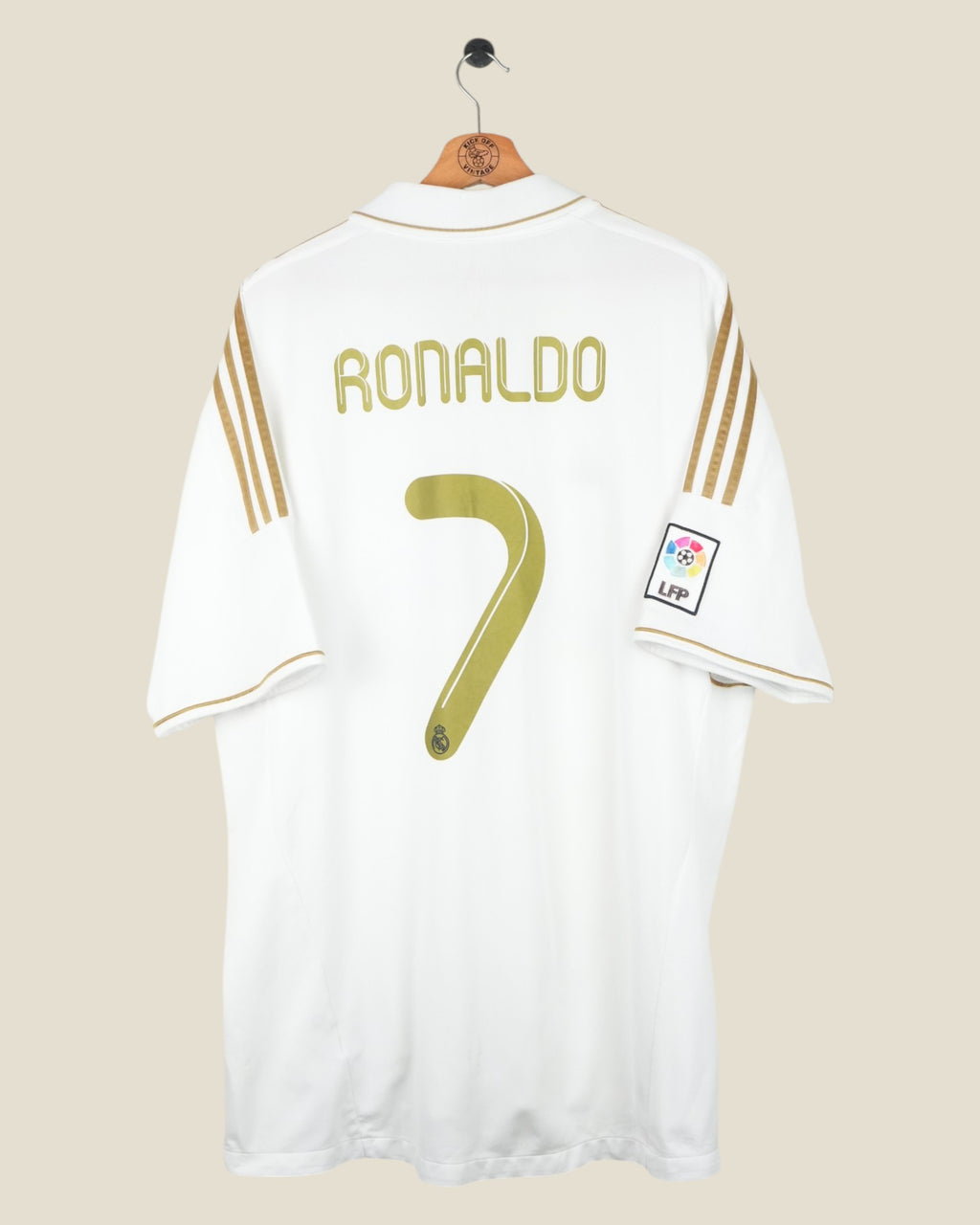 REAL MADRID 2011/12 RONALDO HOME SHIRT (XXL) ADIDAS