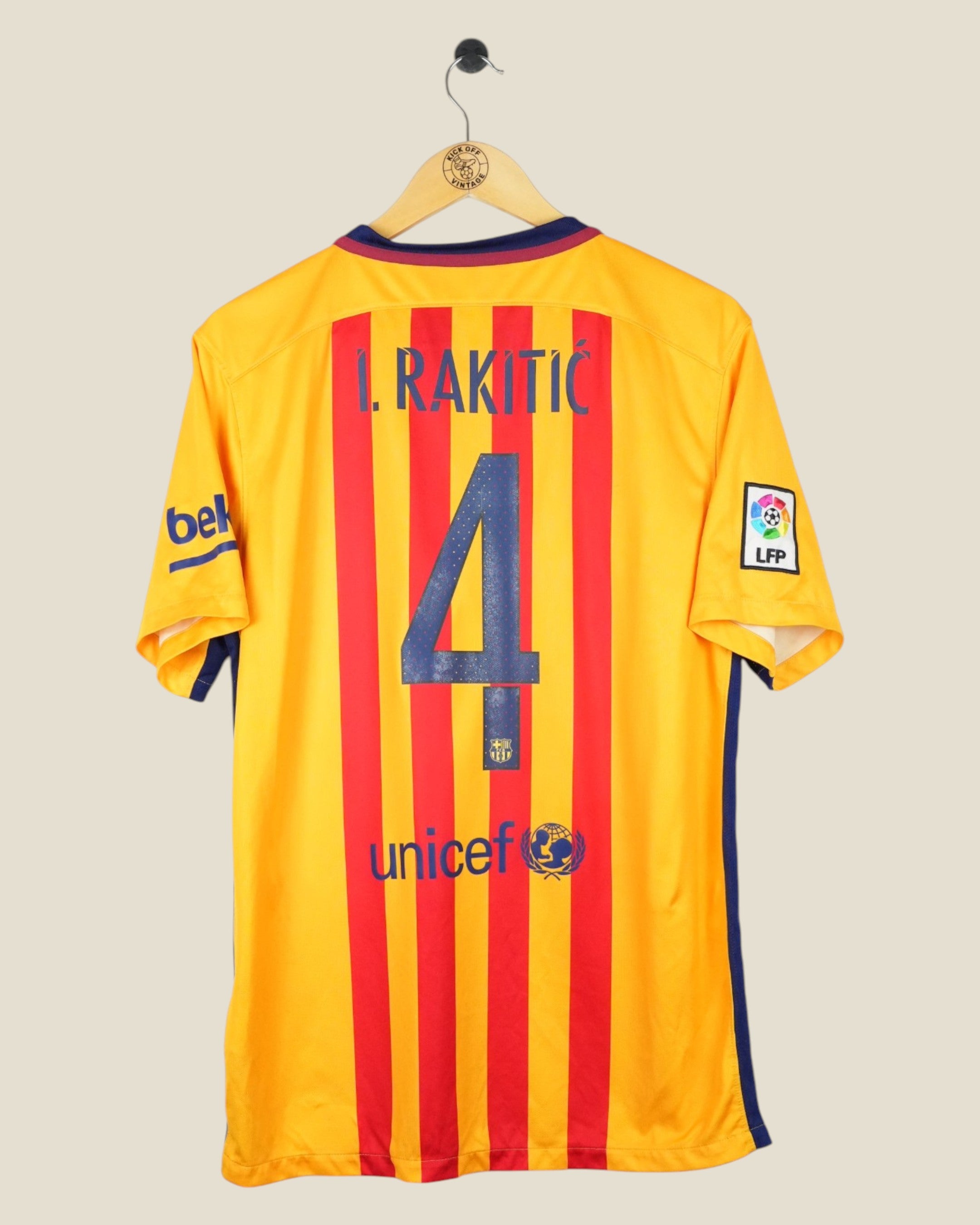 BARCELONA 2015/16 RAKITIC AWAY SHIRT (L) NIKE