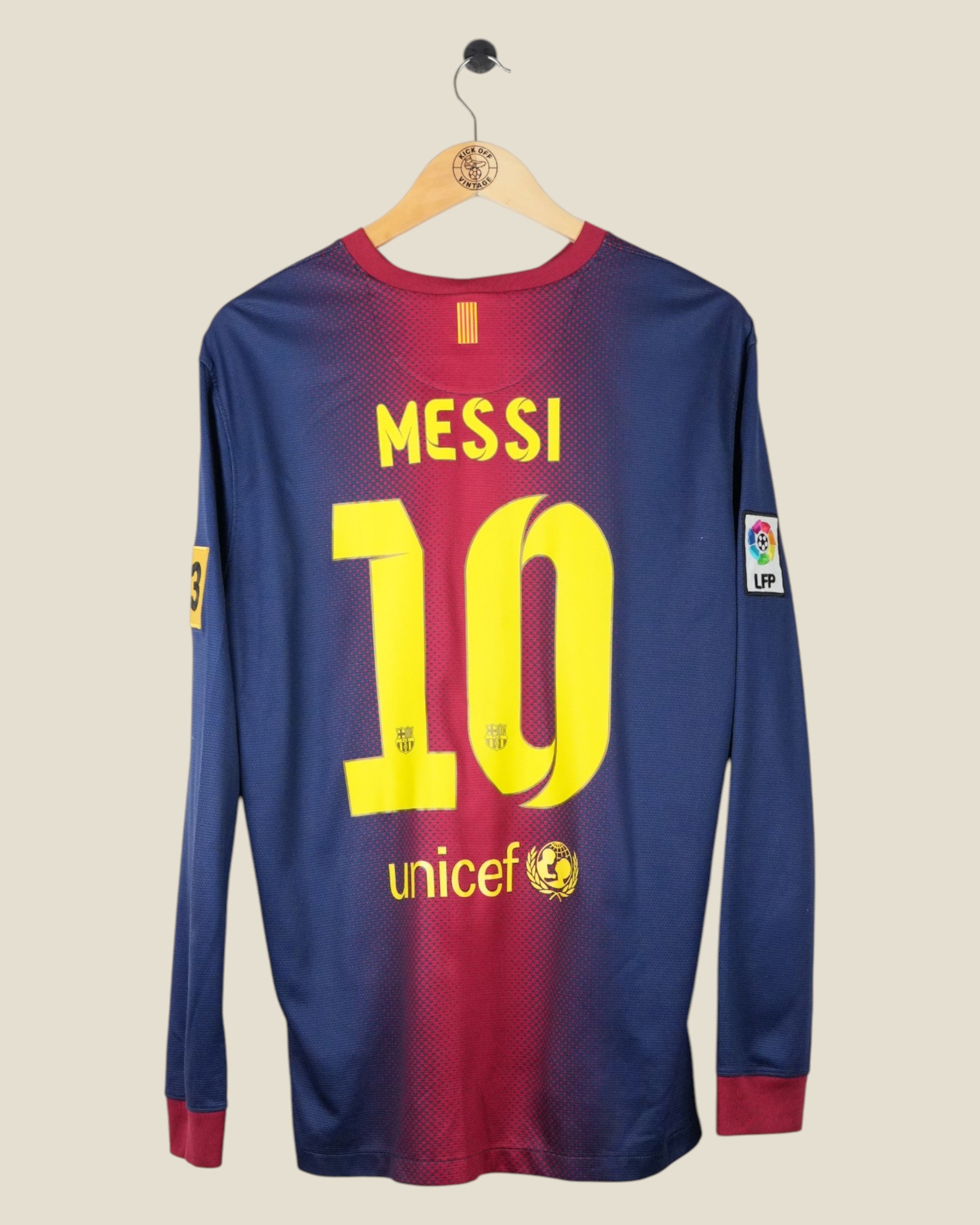 BARCELONA 2012/13 MESSI HOME SHIRT L/S LA LIGA (L) NIKE