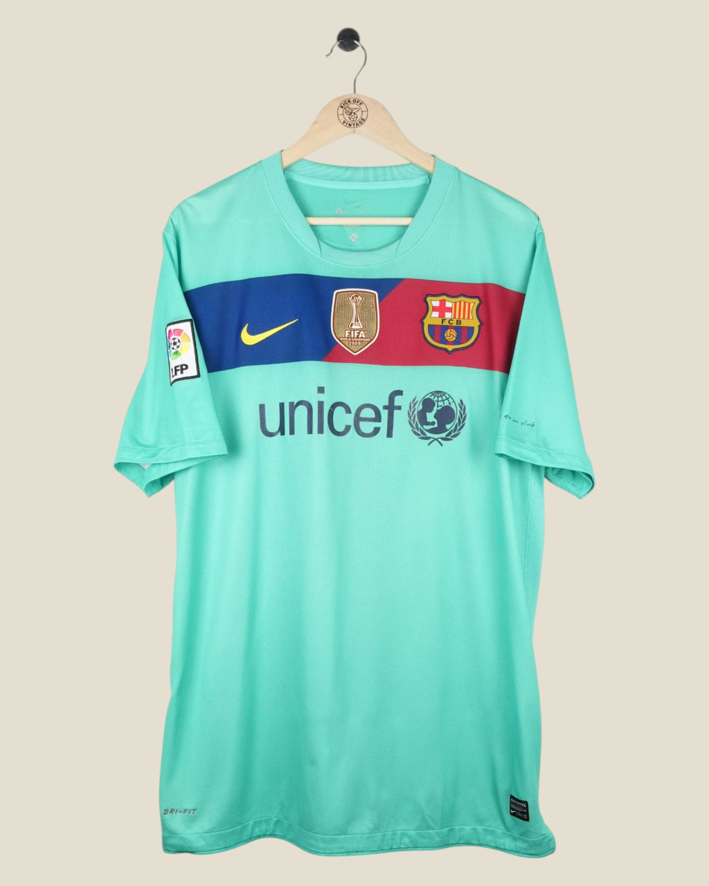 BARCELONA 2010/11 MESSI AWAY SHIRT LA LIGA (XL) NIKE