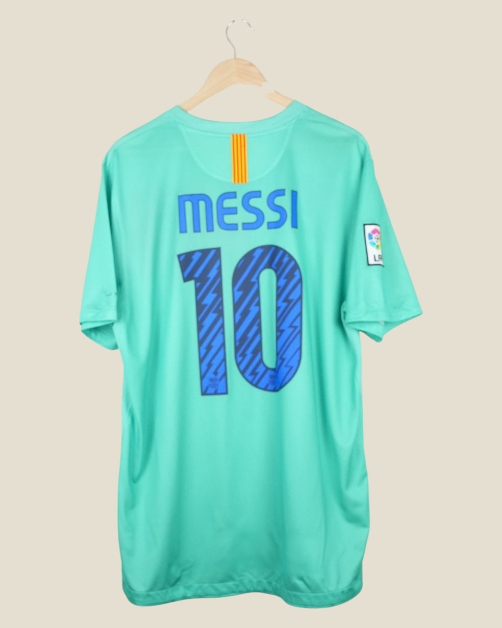 BARCELONA 2010/11 MESSI AWAY SHIRT LA LIGA (XL) NIKE