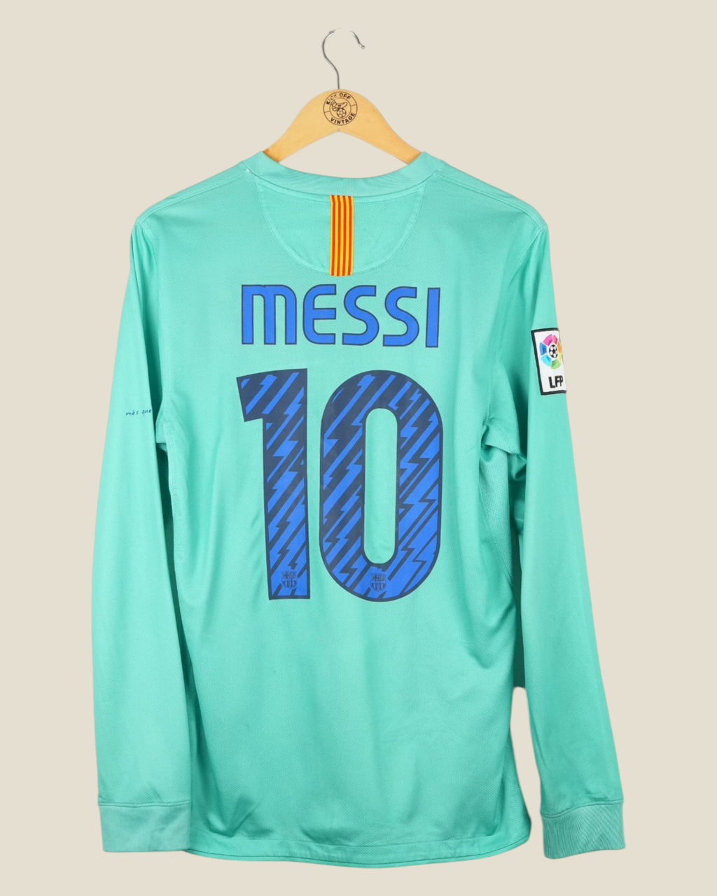 BARCELONA 2010/11 MESSI AWAY SHIRT L/S LA LIGA (S) NIKE