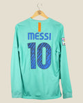 BARCELONA 2010/11 MESSI AWAY SHIRT L/S LA LIGA (S) NIKE