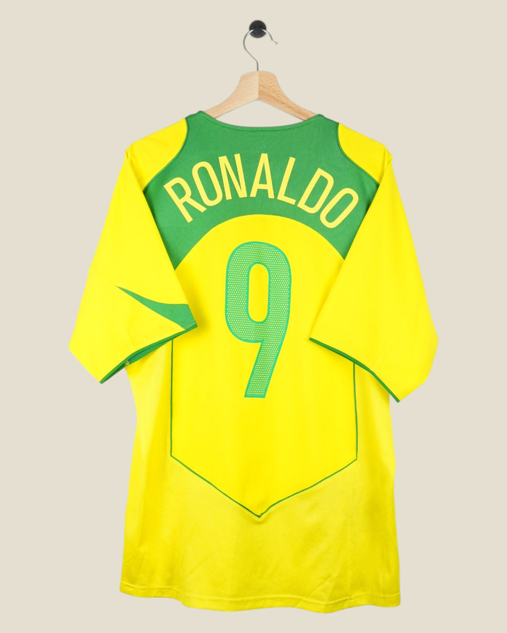 BRAZIL 2004 RONALDO HOME SHIRT (L) NIKE