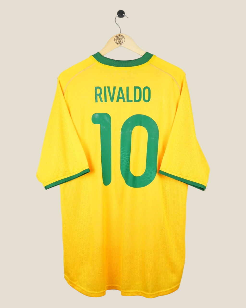BRAZIL 2000 RIVALDO HOME SHIRT (L/XL) NIKE