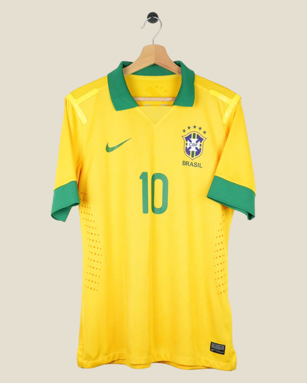 BRAZIL 2013 NEYMAR HOME SHIRT PLAYER VERSION (M) NIKE