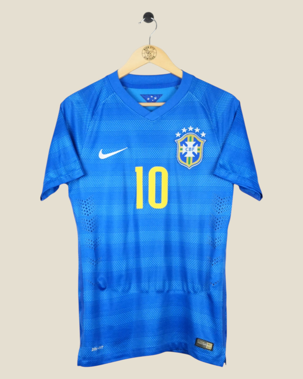 BRAZIL 2014 NEYMAR AWAY SHIRT PLAYER VERSION (S) NIKE