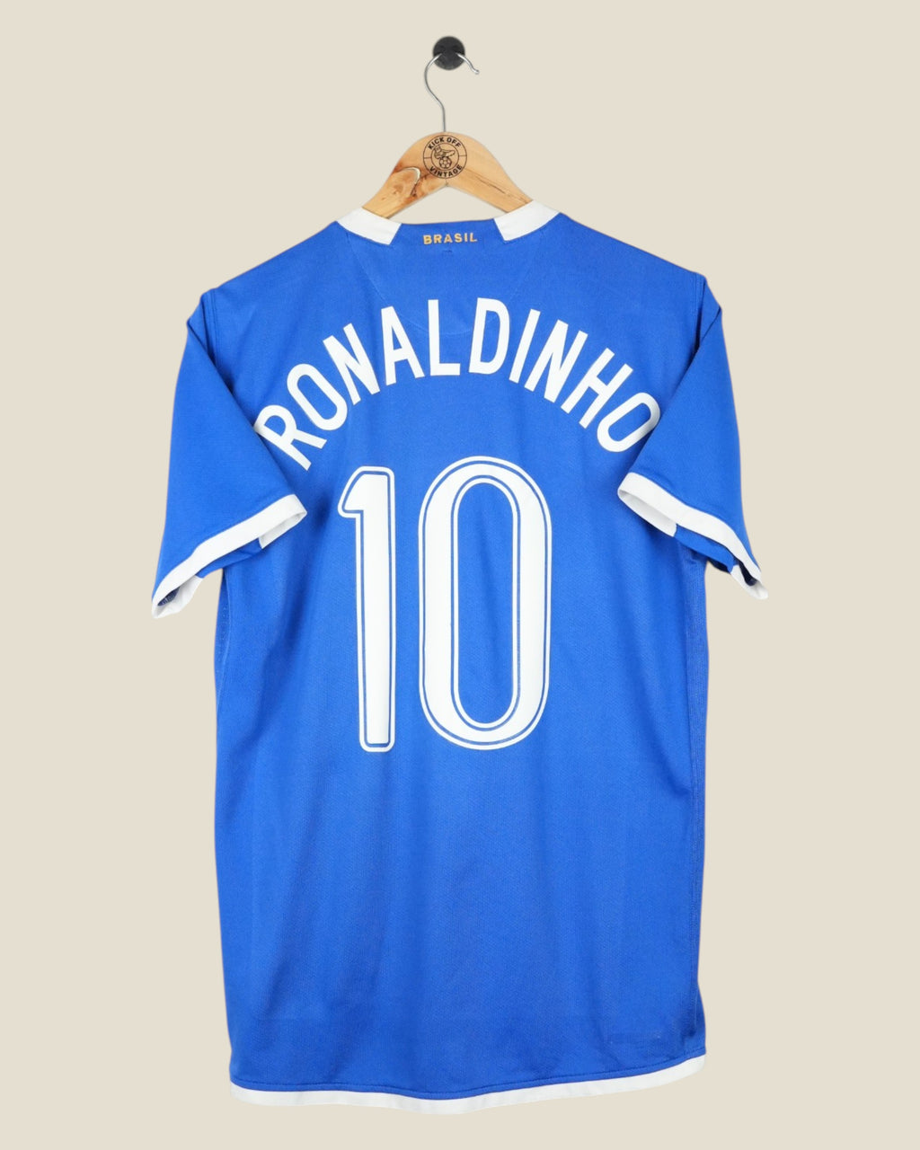 BRAZIL 2006 RONALDINHO AWAY SHIRT (L) NIKE
