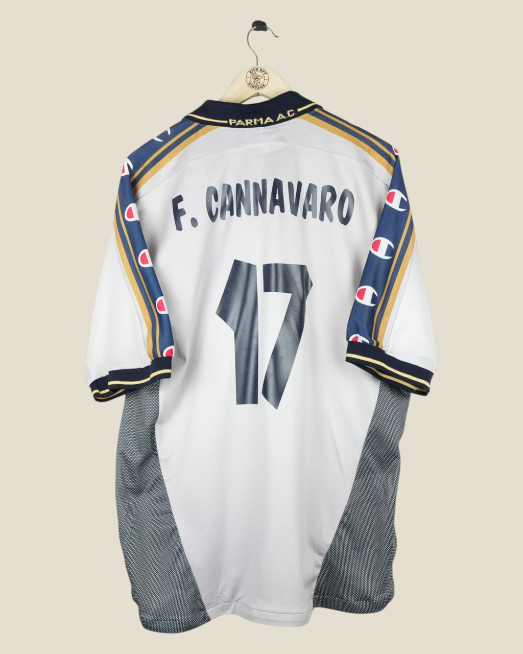 PARMA 2000/01 CANNAVARO AWAY SHIRT V3 (XL) CHAMPION