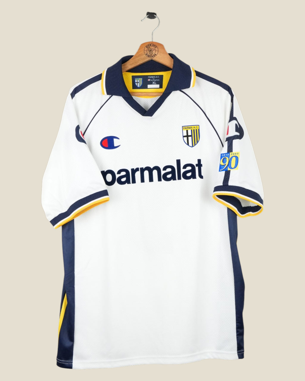 PARMA 2003/04 ADRIANO AWAY SHIRT (XL) CHAMPION