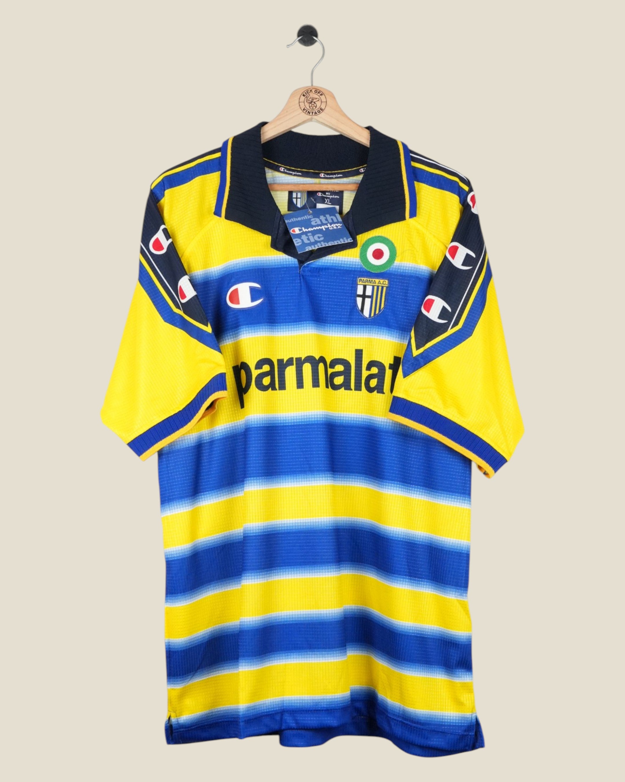 PARMA 1999/00 ORTEGA HOME SHIRT BNWT (XL) CHAMPION